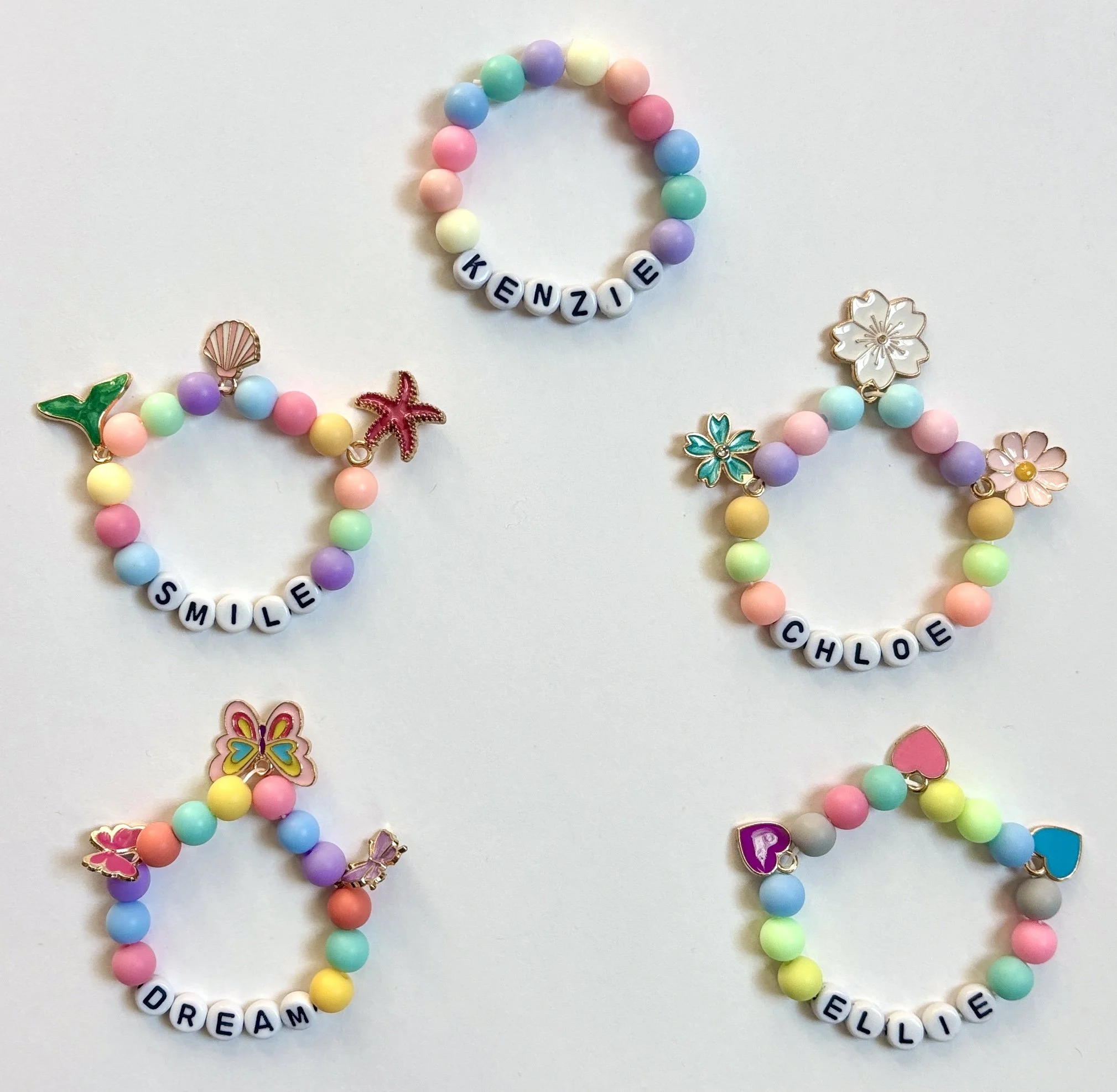 Matte Pastel Bead Collection + Optional Charm Upgrades