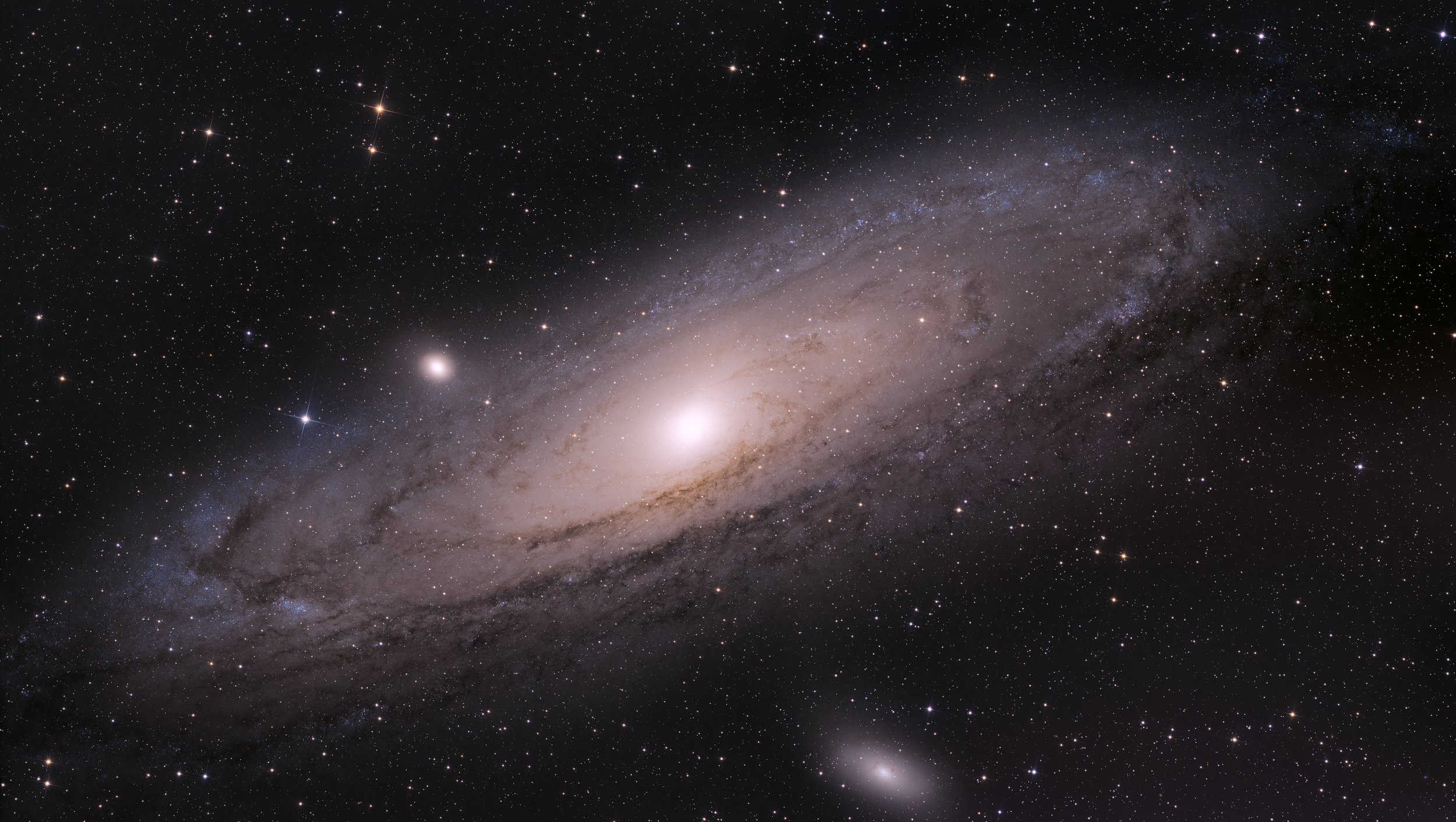 m 31 Andromeda galaxy high-resolution deep sky astrophotography image captured from a backyard observatory by jbastrophoto.