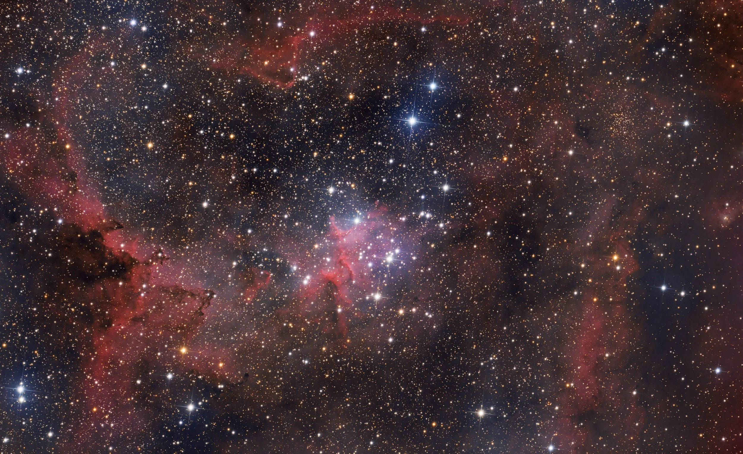 Heart Nebula Melotte 15 high-resolution deep sky astrophotography image captured from a backyard observatory by jbastrophoto.