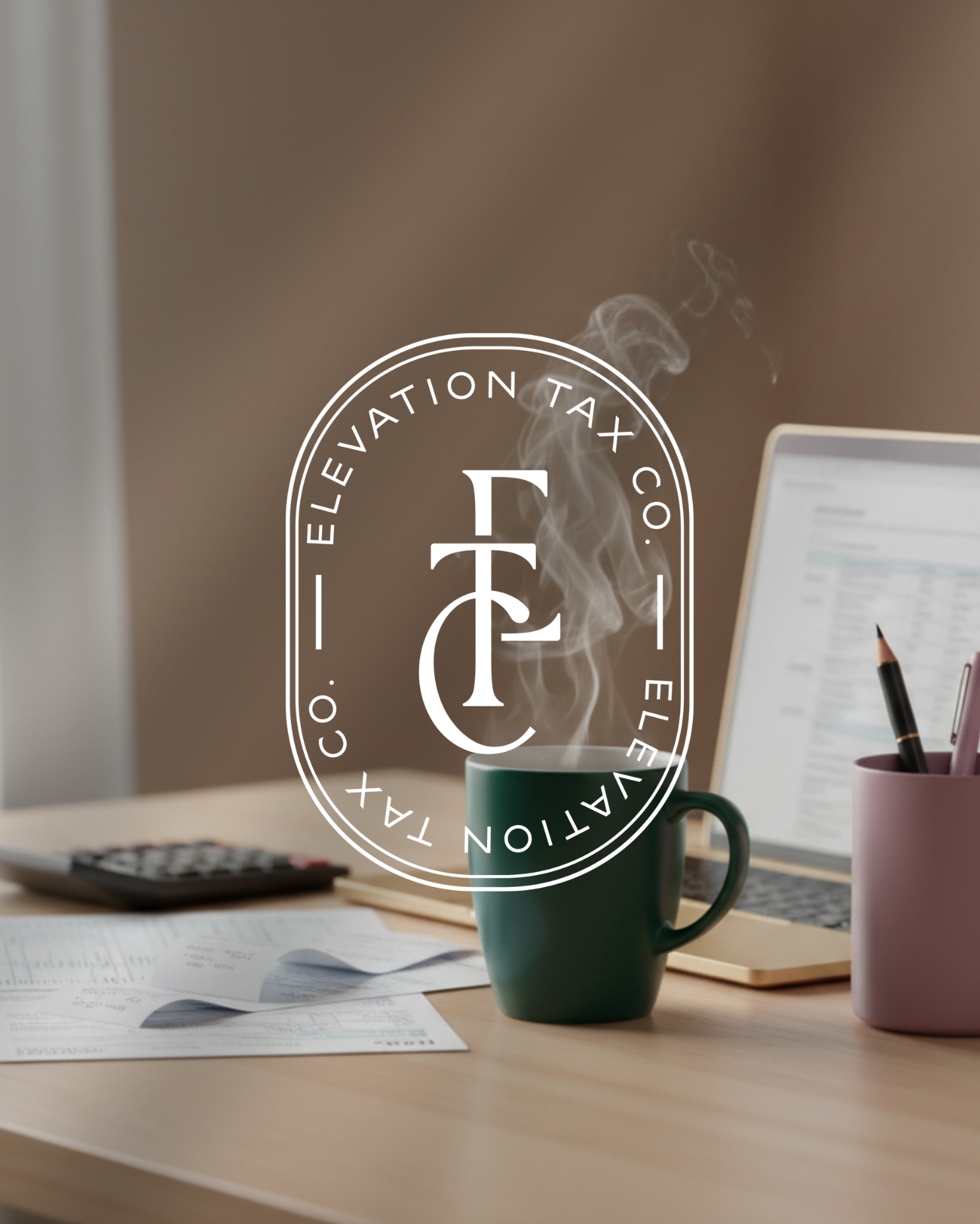 elevation tax company brand identity