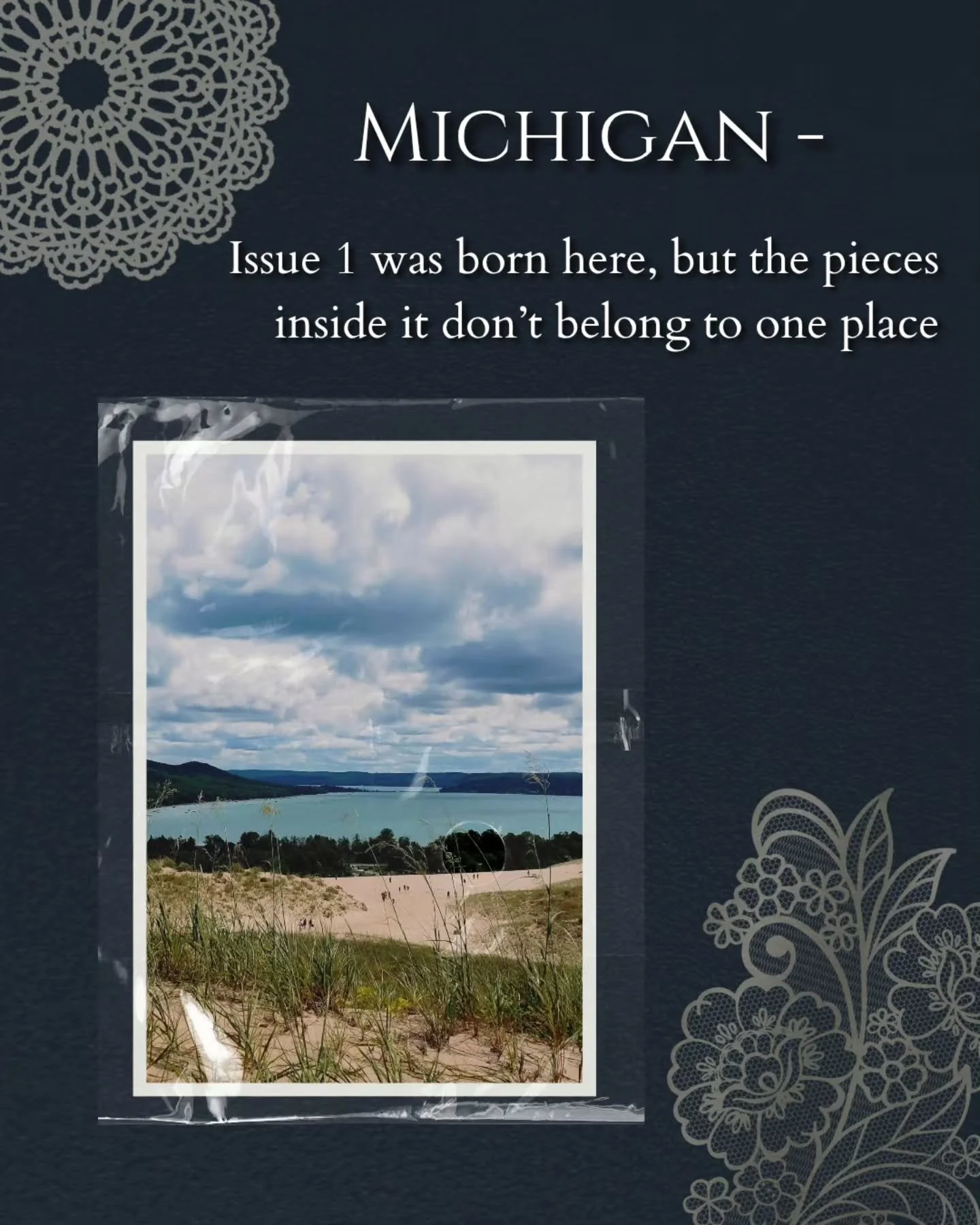 We absolutely adore how many different places are given the spotlight in the pieces that make up Issue 1. 

Check out Issue 1 on our website!

#LiteraryJournal #creativewriting #writingcommunity #michiganwriters #michigan