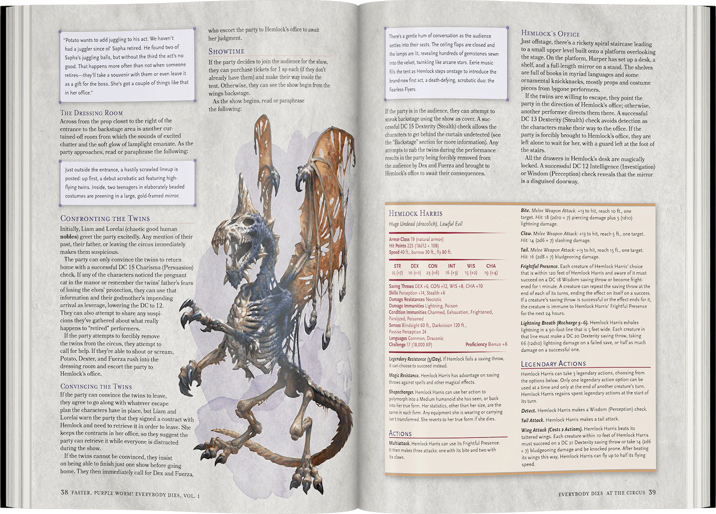 Official D&D book spread