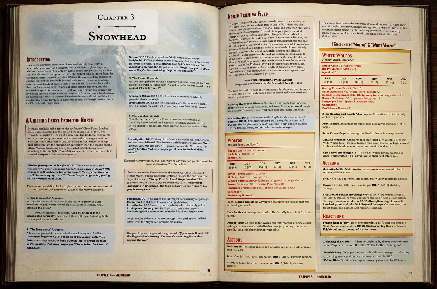 Majora's Mask 5e spread