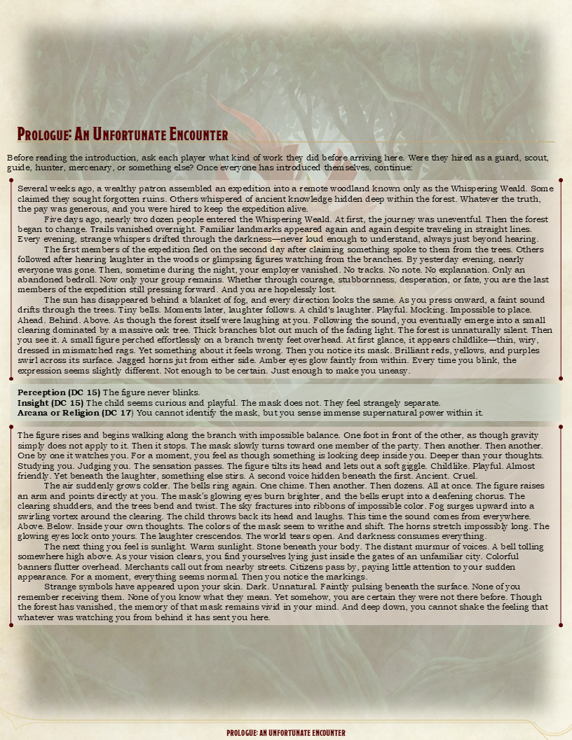 Prologue