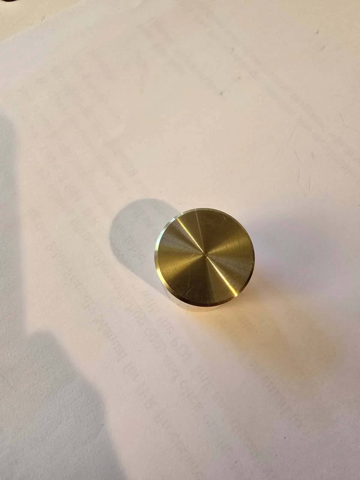 1" Brass Weight, Round
