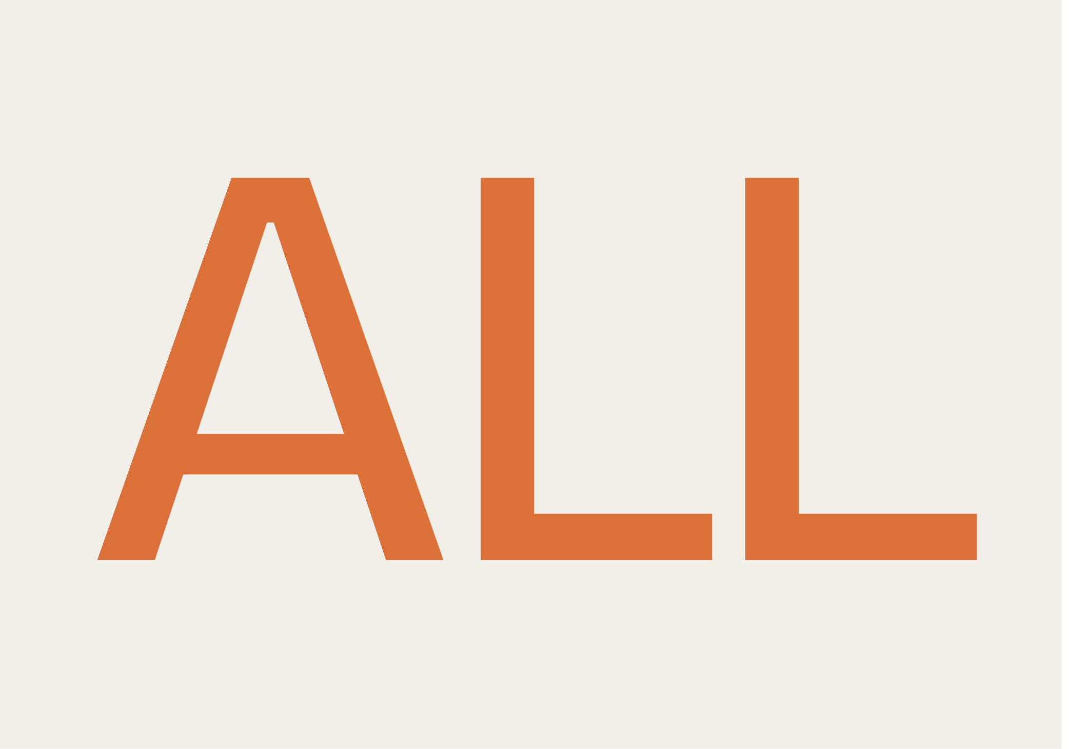 Close-up of the word "ALI" in large, orange letters on a light background.