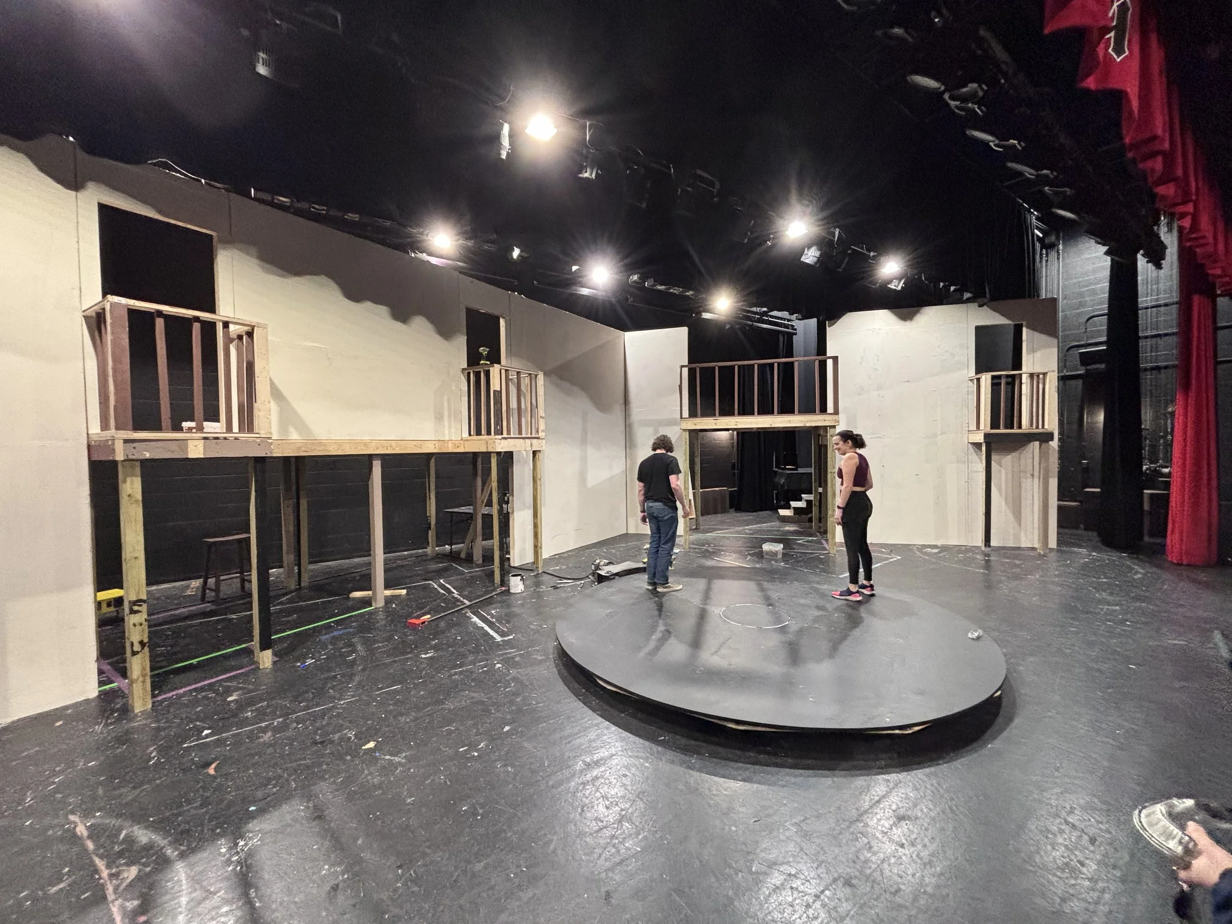 Set Construction Begins Around Turntable