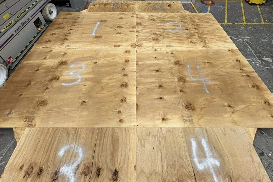 Initial Plywood Sheet Layout