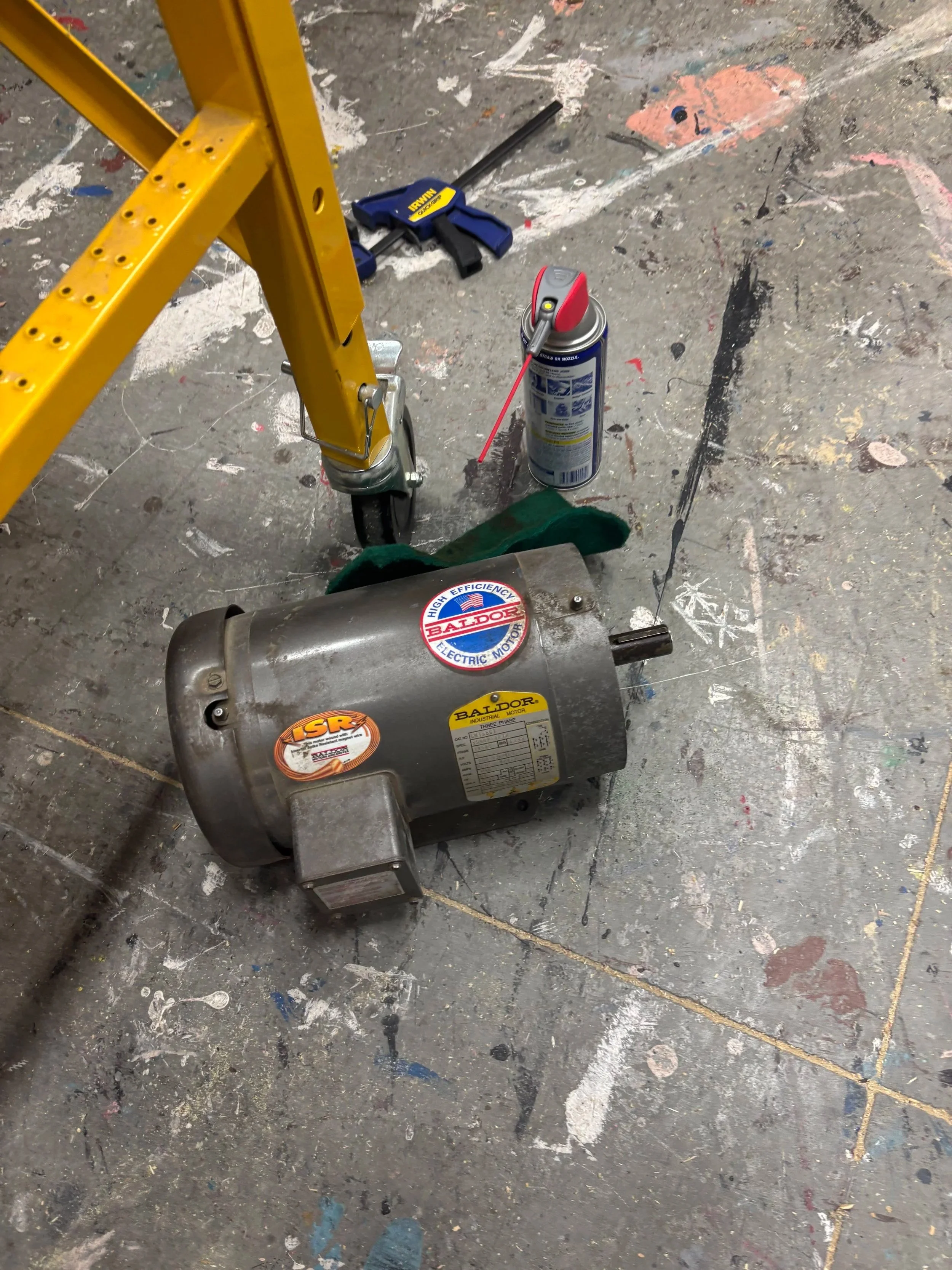 Cleaning Motor Output Shaft