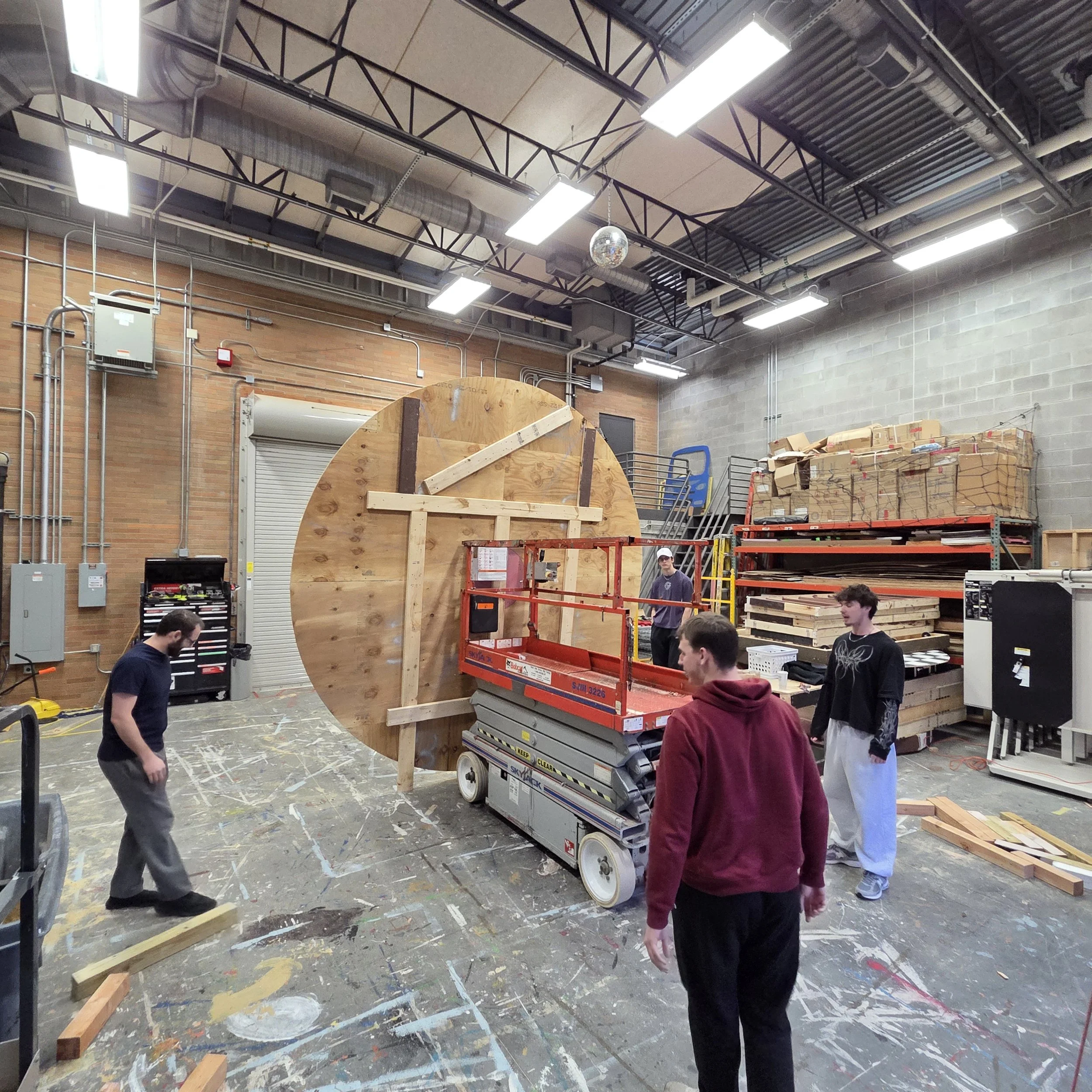 Preparing Turntable for Load-in