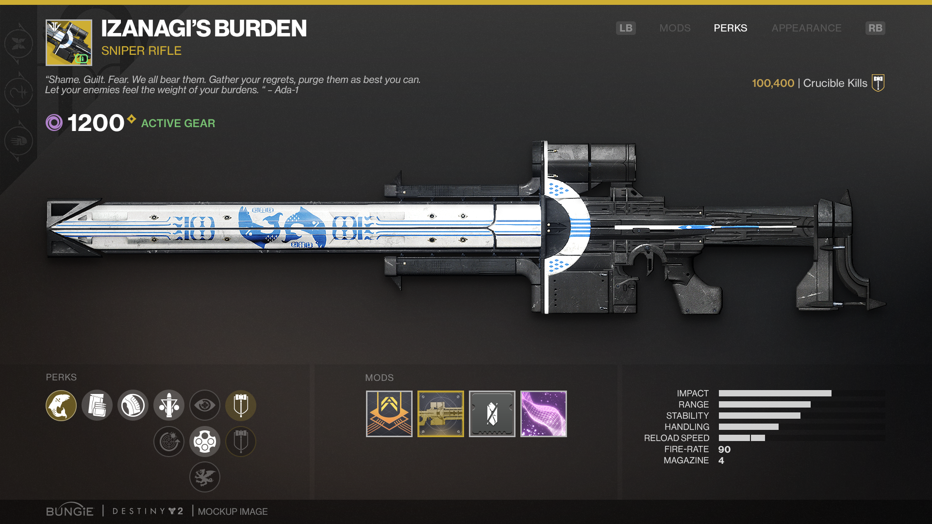 Weapon Screen - UI Concept Art