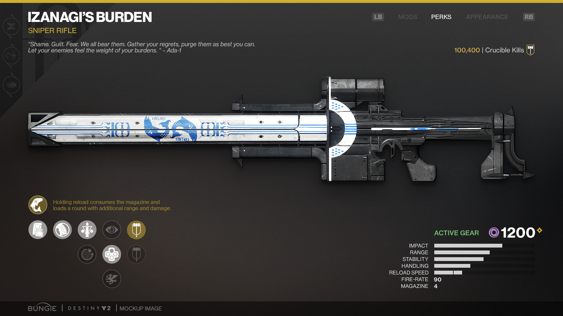 Weapon Screen - UI Concept Art