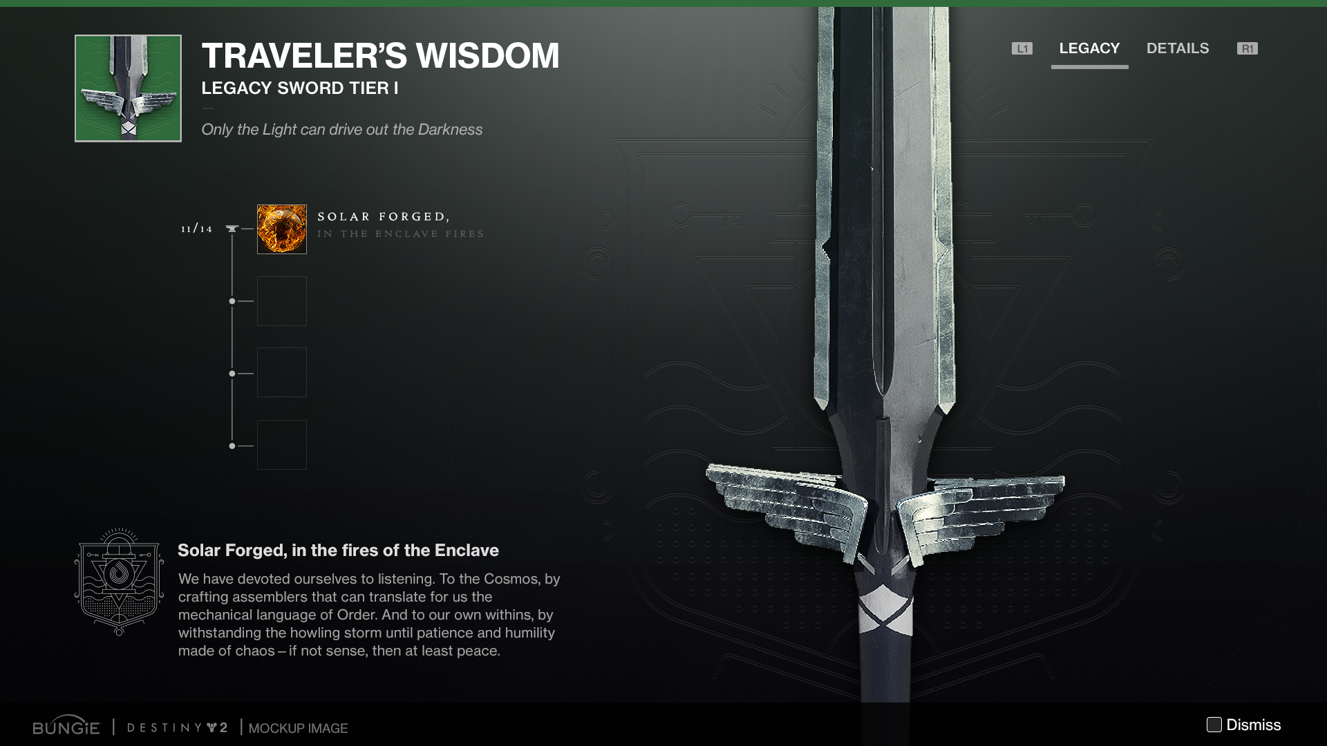Early Weapon Crafting - UI Concept Art