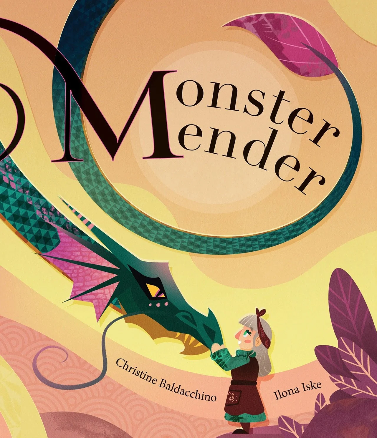 Book cover of Monster Mender by Christine Baldacchino, illustrated by Ilona Iske.