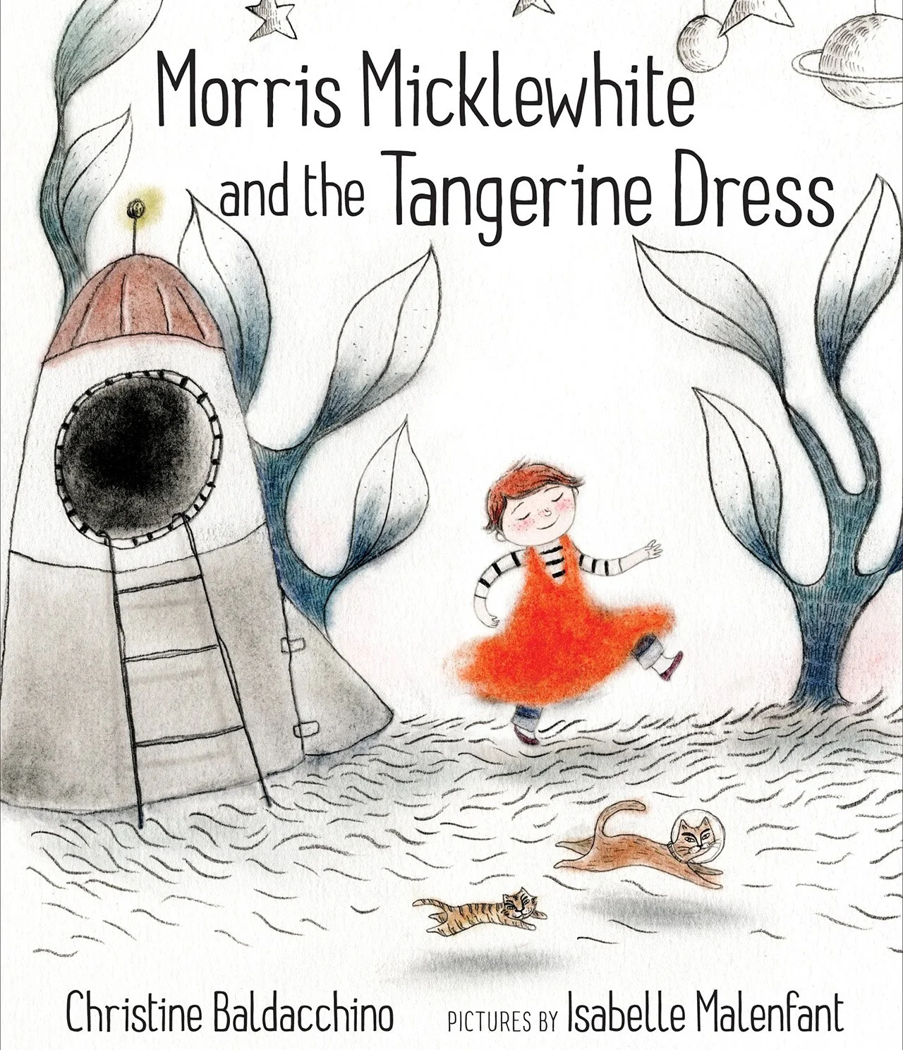 Book cover of Morris Micklewhite and the Tangerine Dress by Christine Baldacchino, illustrated by Isabelle Malenfant.
