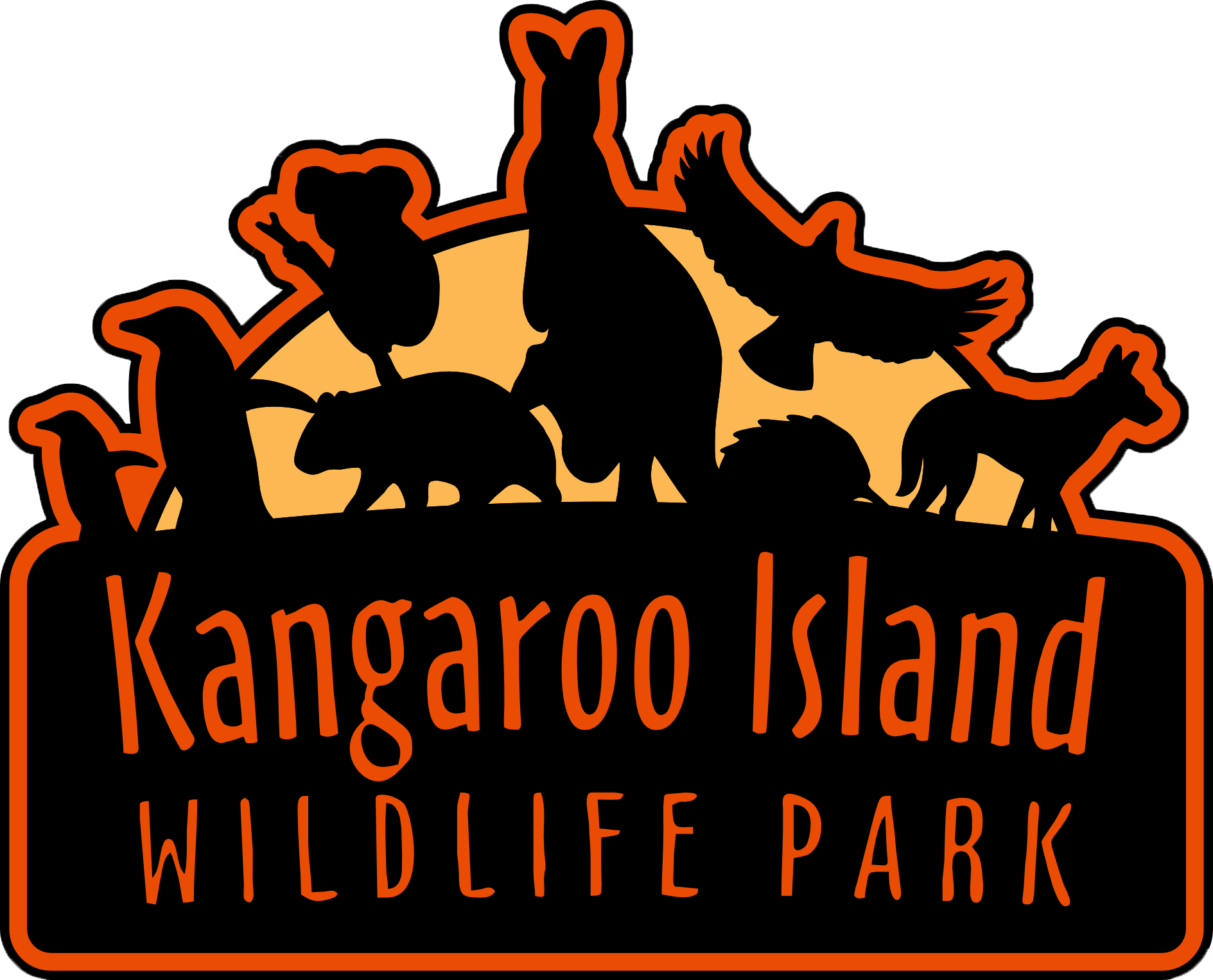 Kangaroo Island Wildlife Park logo. Visit Kangaroo Island Wildlife Park to see koalas, kangaroos and much more on kangaroo island.
