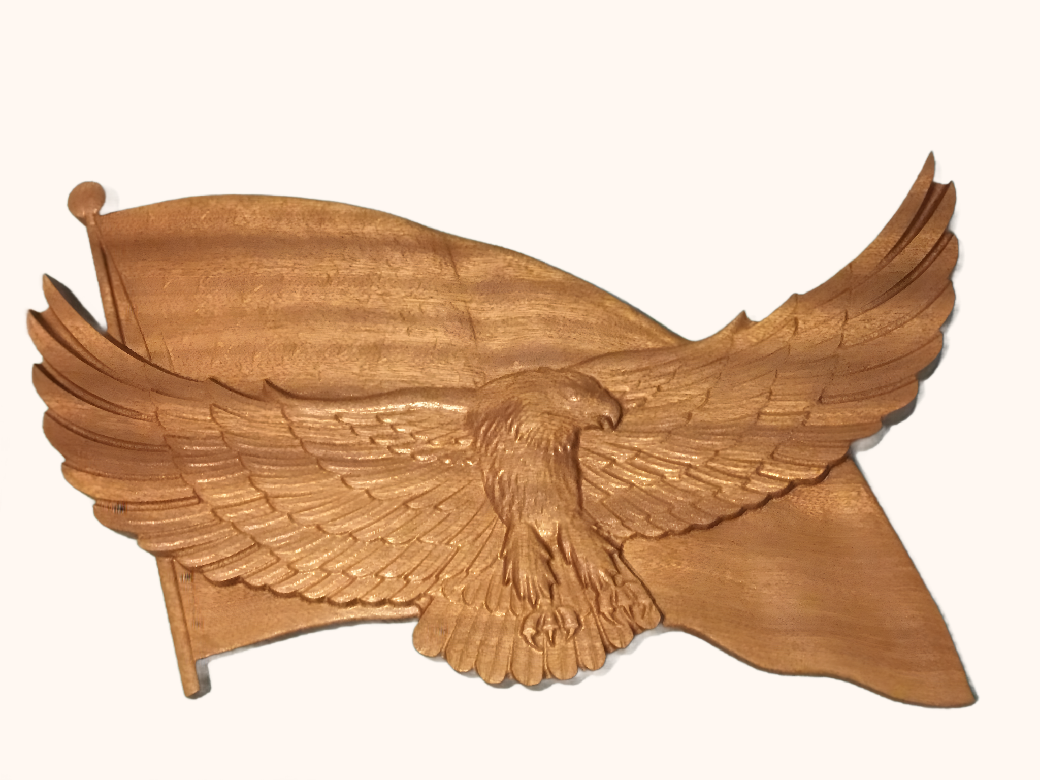 Wooden Eagle Plaque