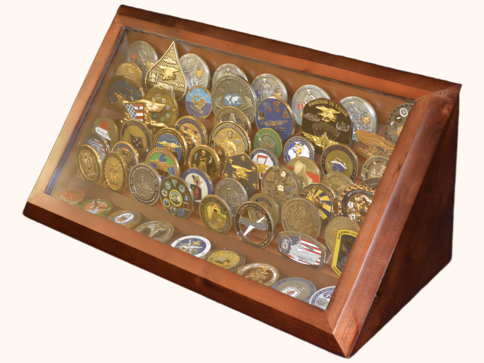 Covered Wood Coin Holder