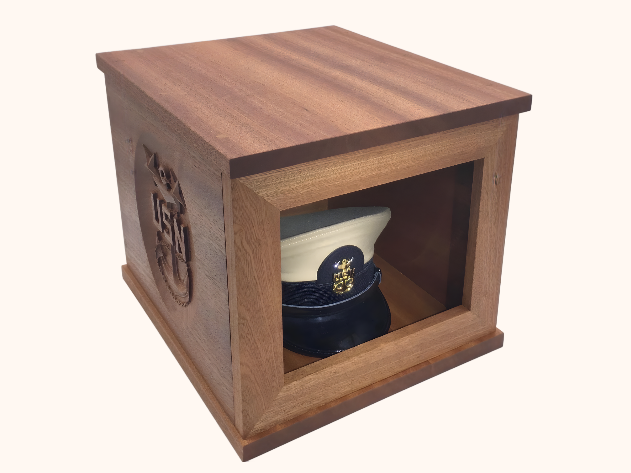 Wooden Hat Box