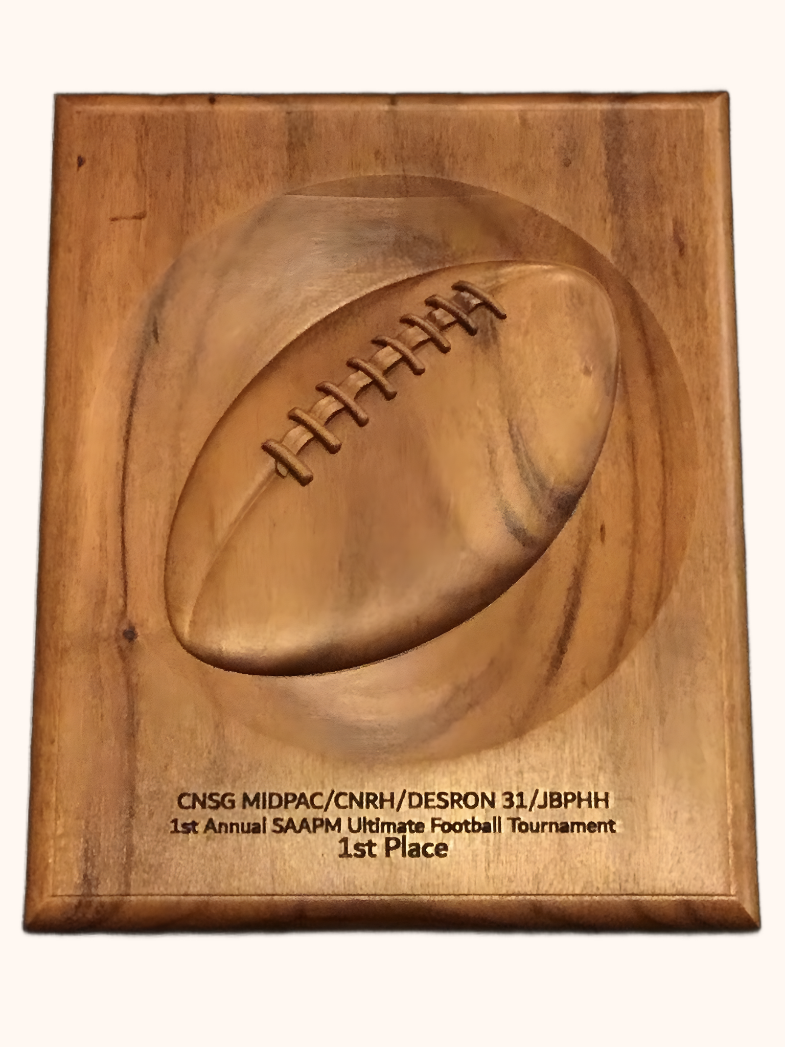 Wooden Football Plaque