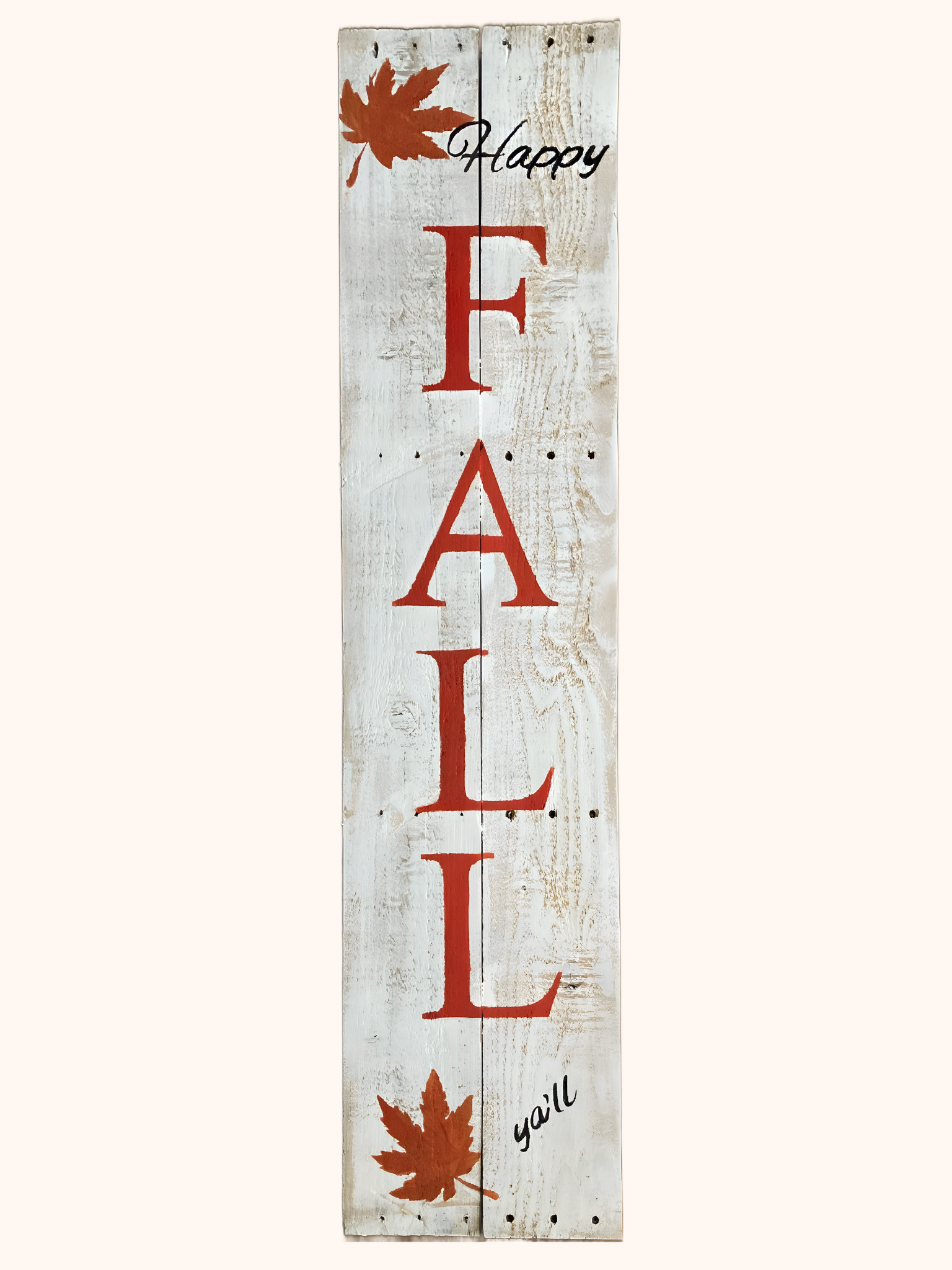 'Happy Fall Y'all' Wooden Sign