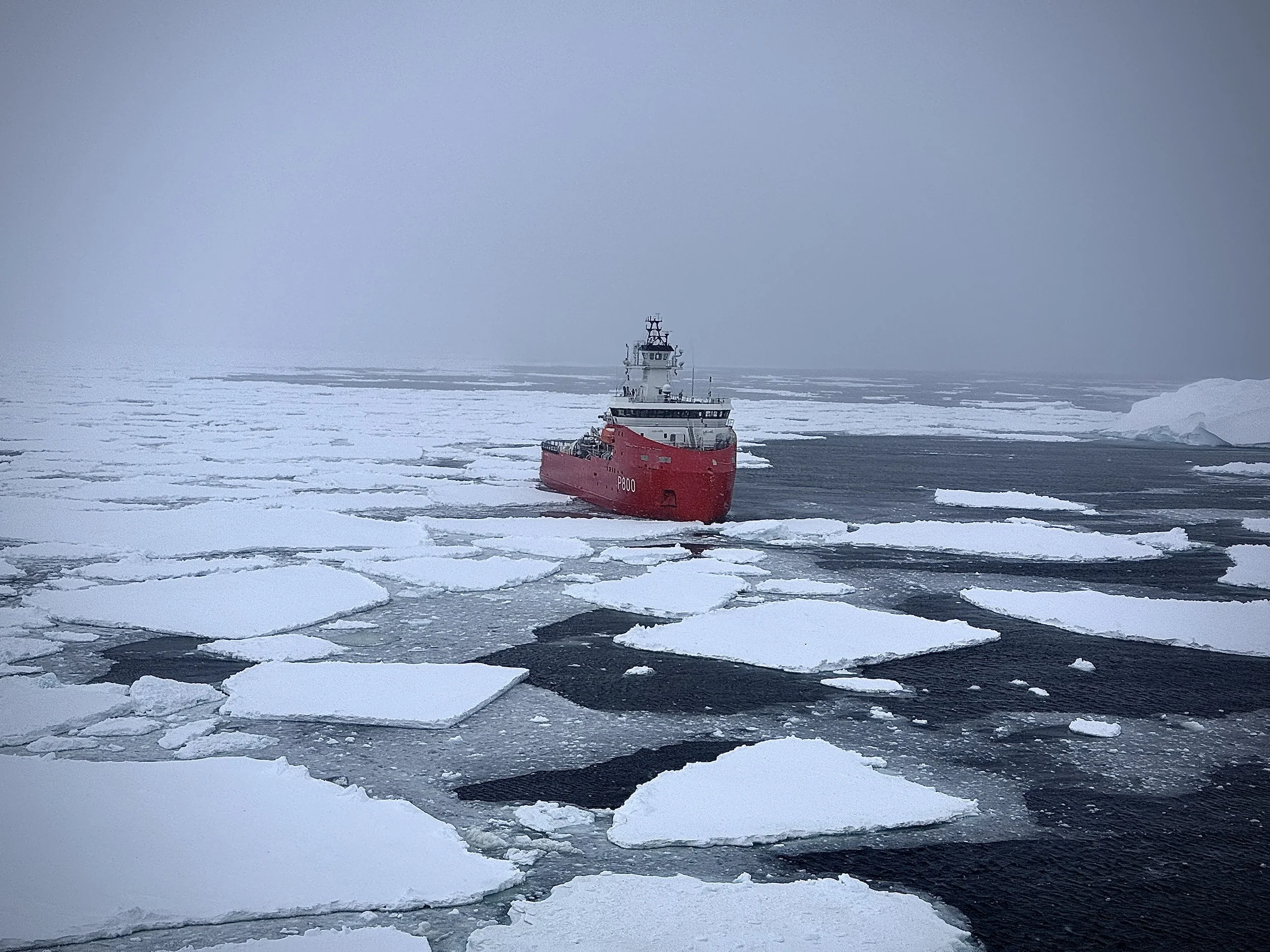 French Antarctic Supply Ship Blizzard Encounter