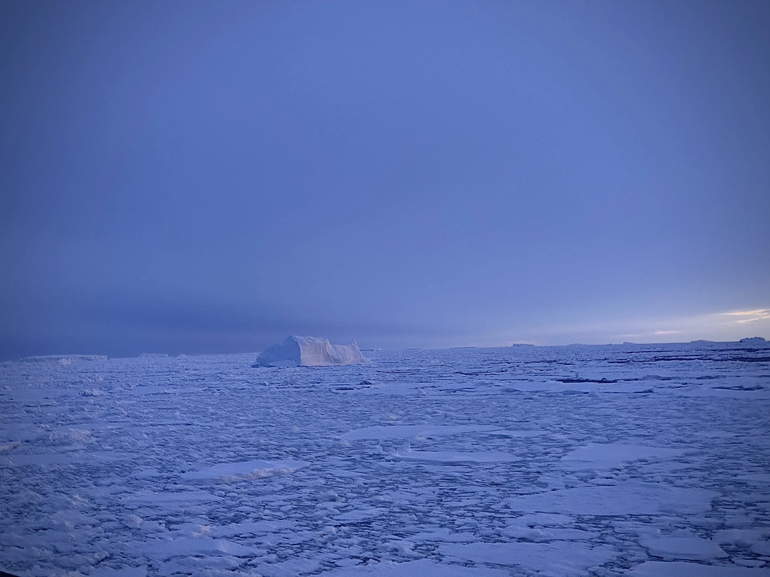 Antarctica Sunrise (Blue Hour) Icebergs & Sea Ice 1