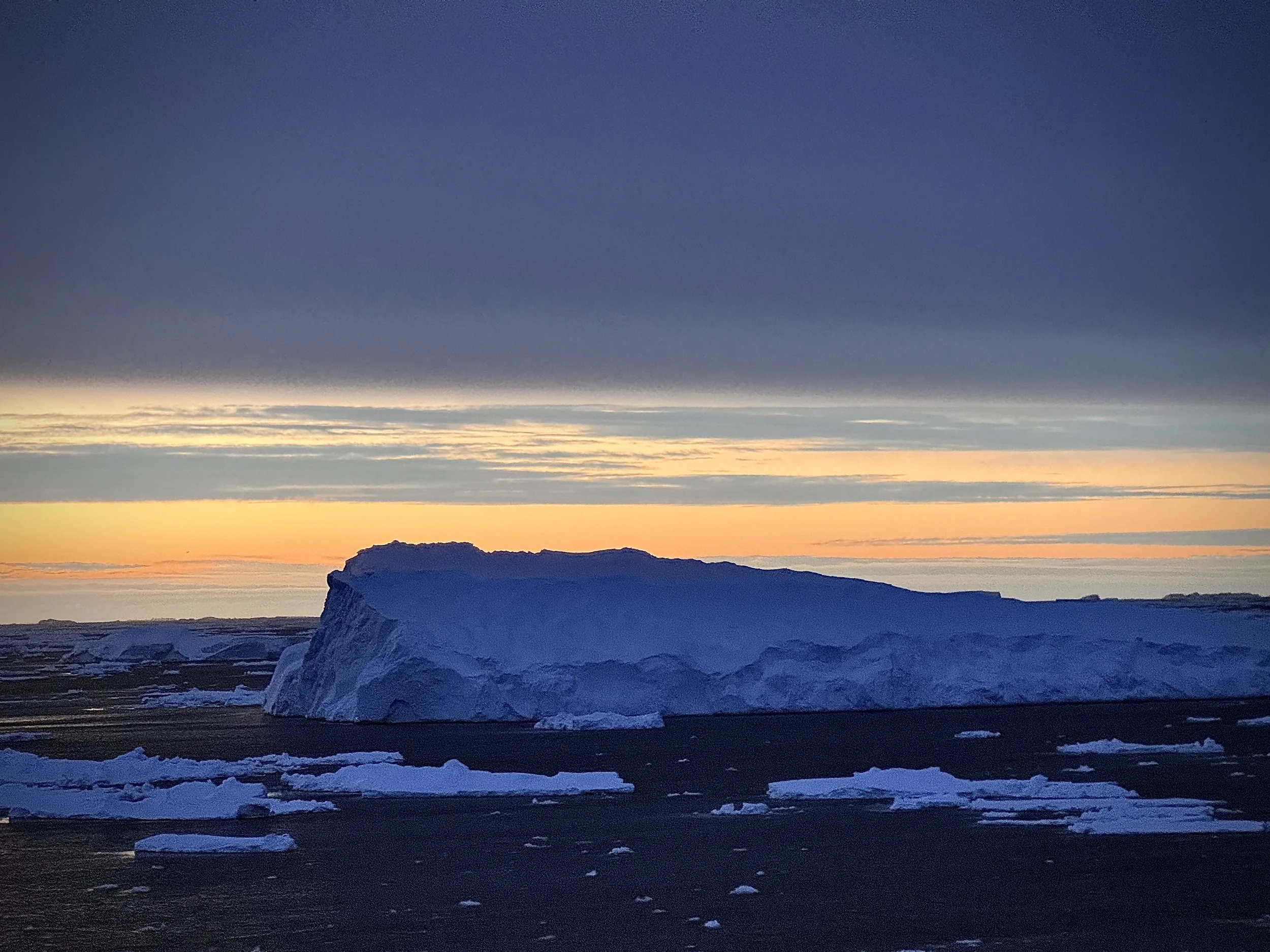 Antarctica Sunrise (Blue Hour) Icebergs & Sea Ice 2