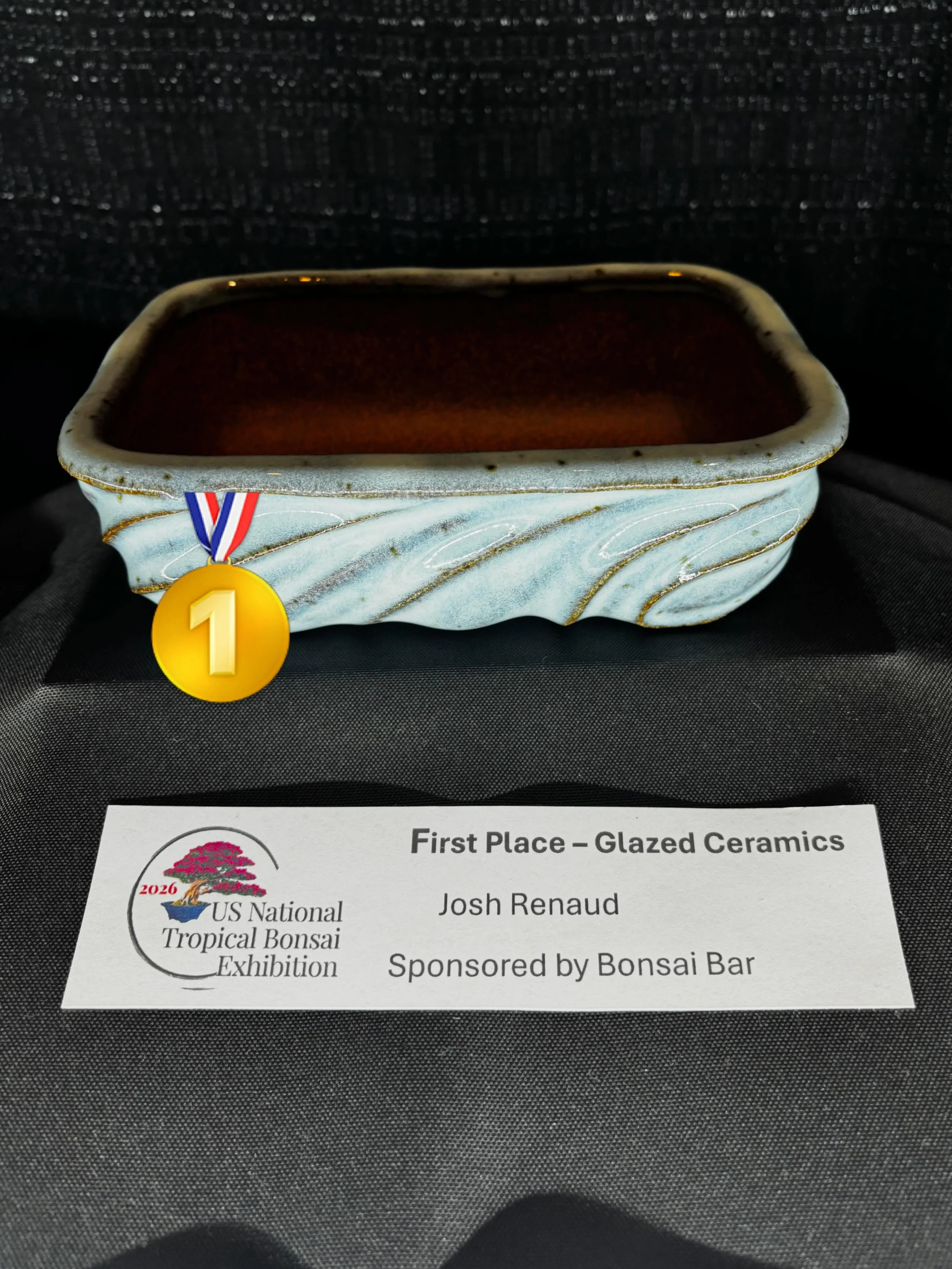 HOLY CRAP, YOU GUYS! I won something! Specifically, three of my little bonsai pots won prizes at the 1st US National Tropical Bonsai Exhibition this weekend! Thanks for the support, and a big shout out to friends @smoreuslund (check out her pots) &am