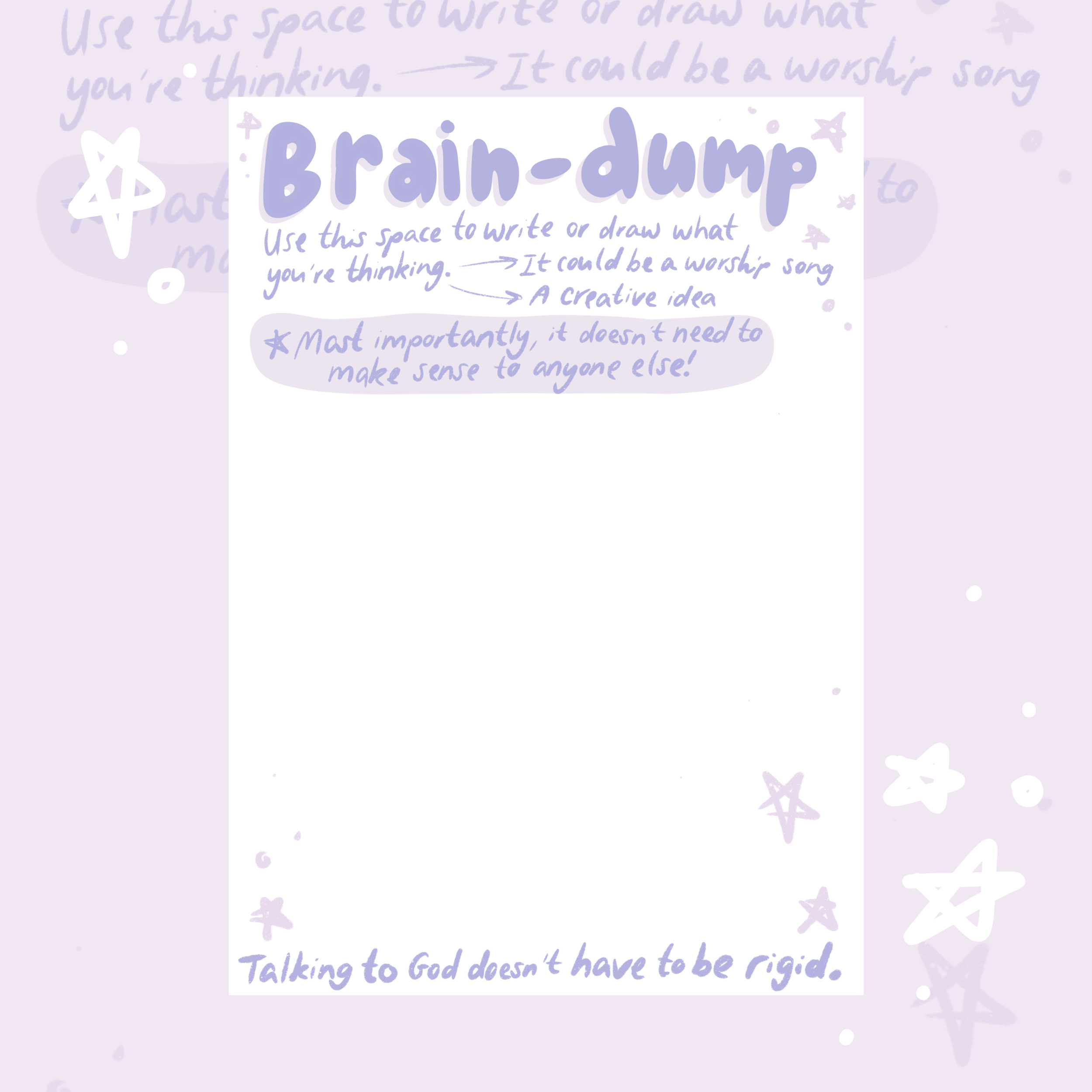 Brain Dump Activity