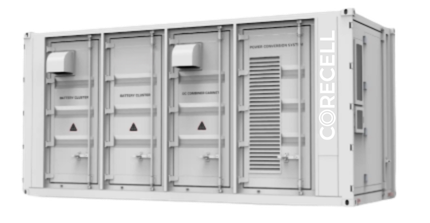 A large, white industrial container with multiple compartments and vents.