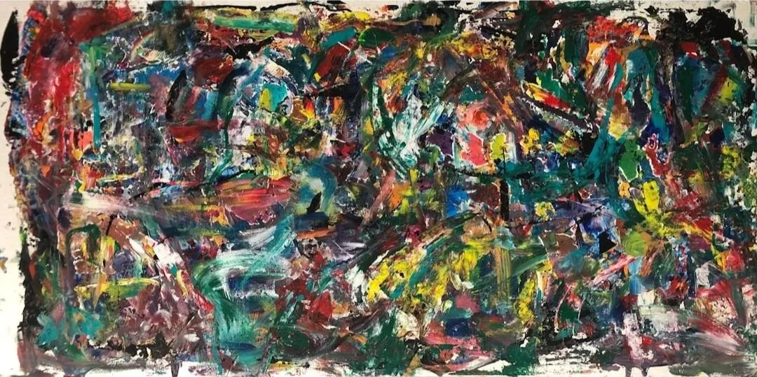 2015.01, Acrylic on Composite, 48 x 96 in
