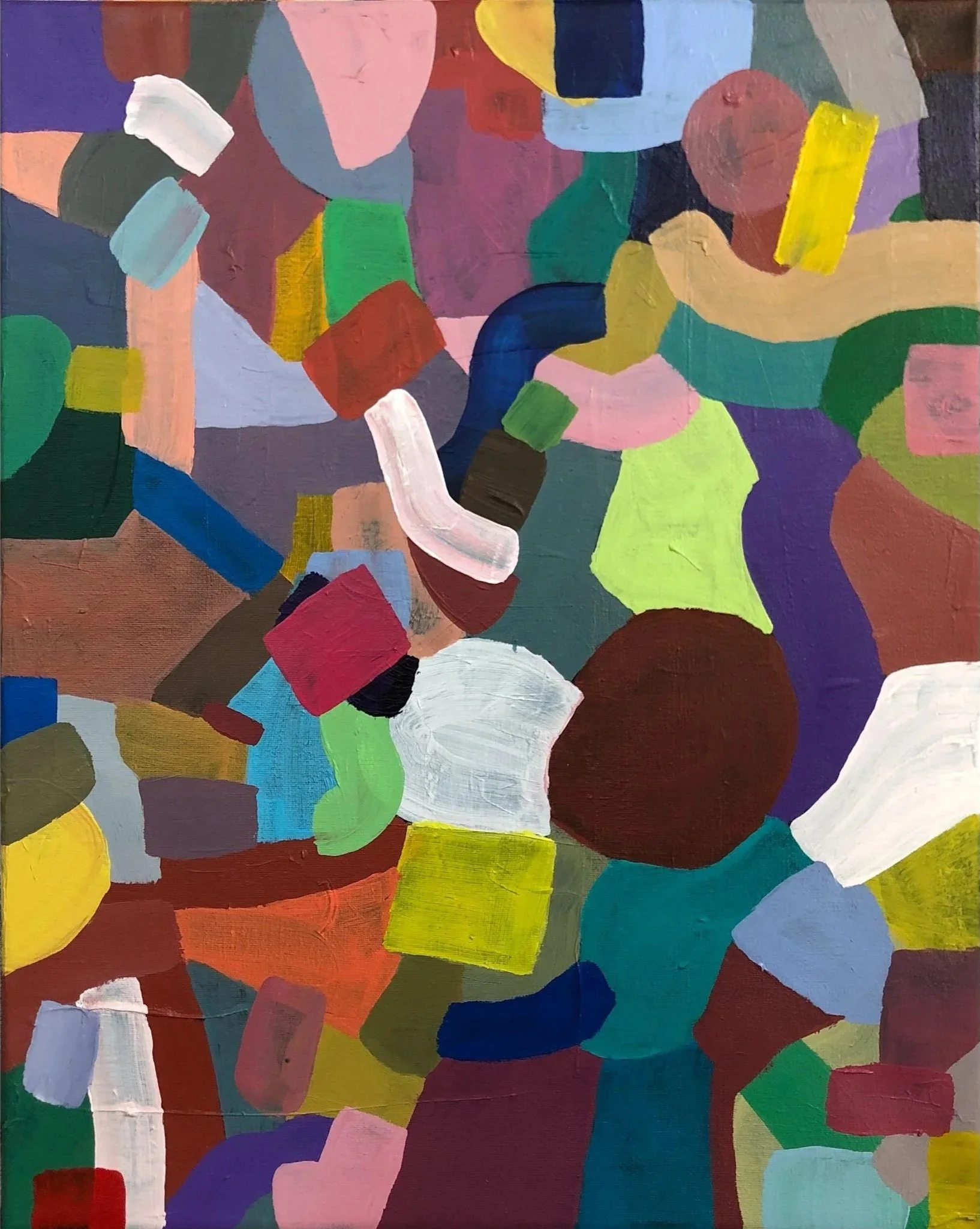 2020.02, Acrylic on Canvas, 20 x 16 in