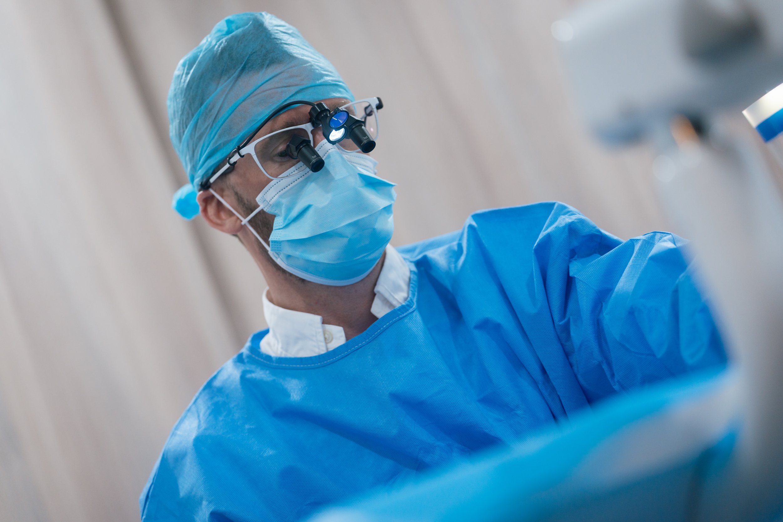 Dental implant surgery in progress at Bespoke Dentistry