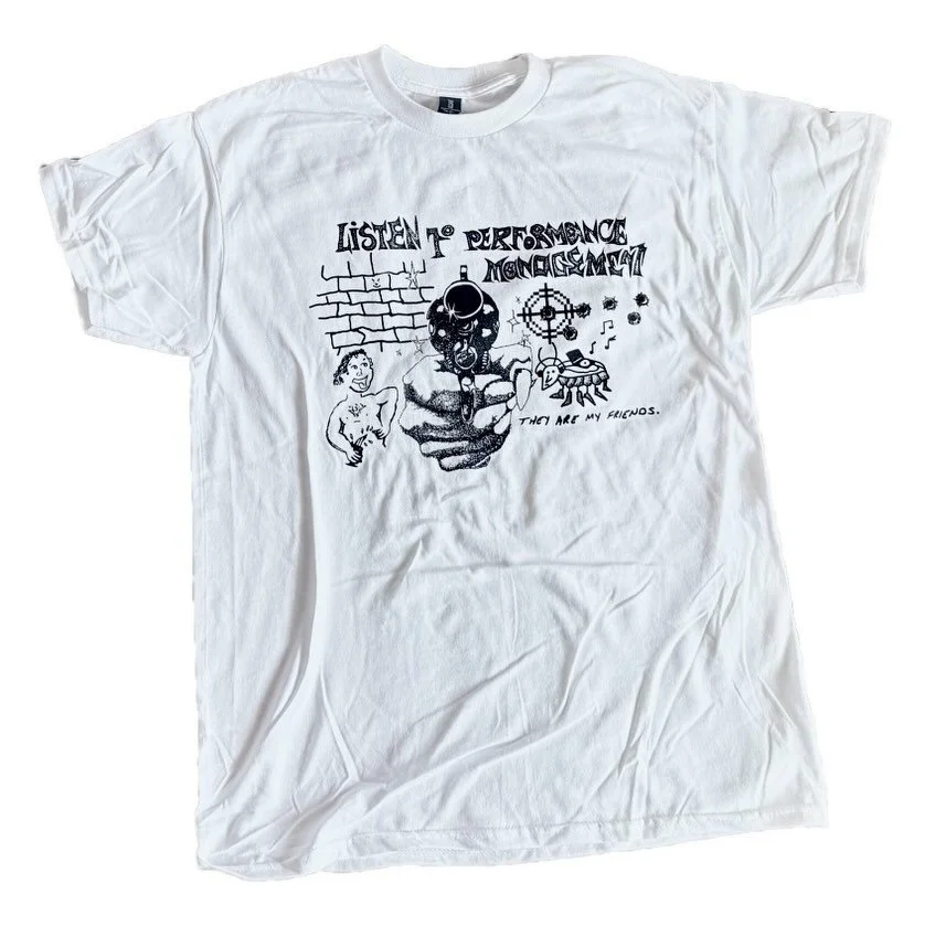 T shirt designed by the ever talented @grog_horrors  printed by the homies @antifutureprintstudio ! Get you some!! (Chunks The Monkey Not For Sale)