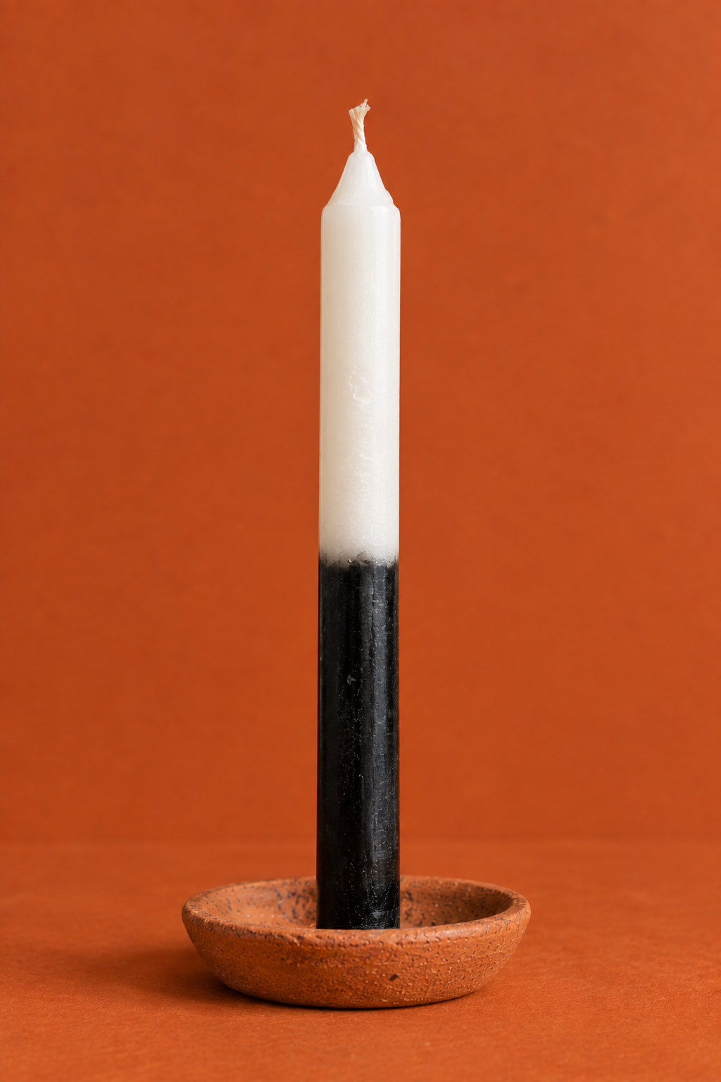 Bicolor Black and White Candle - Pack of 10
