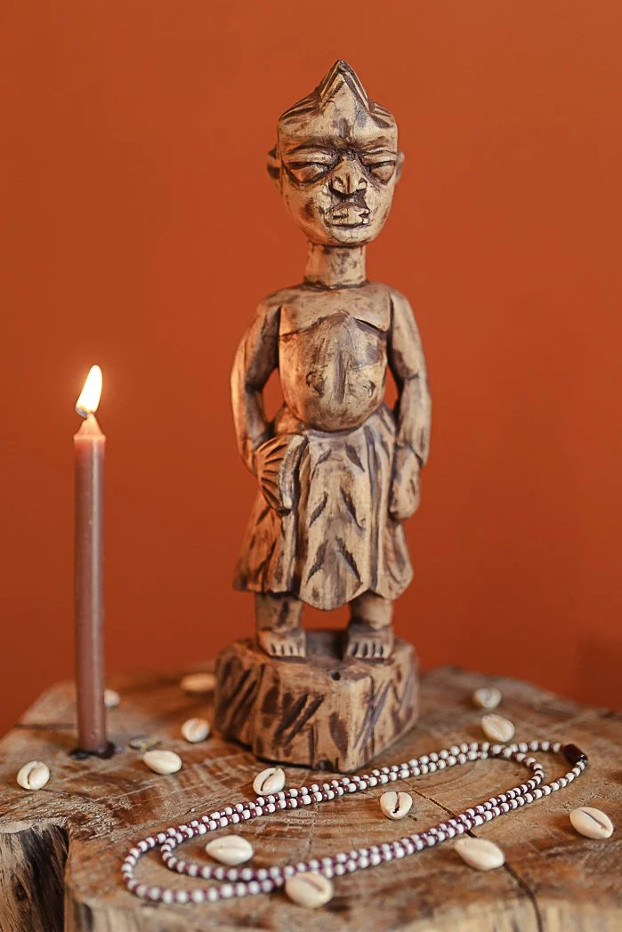 Xangô Wooden Sculpture - 40cm