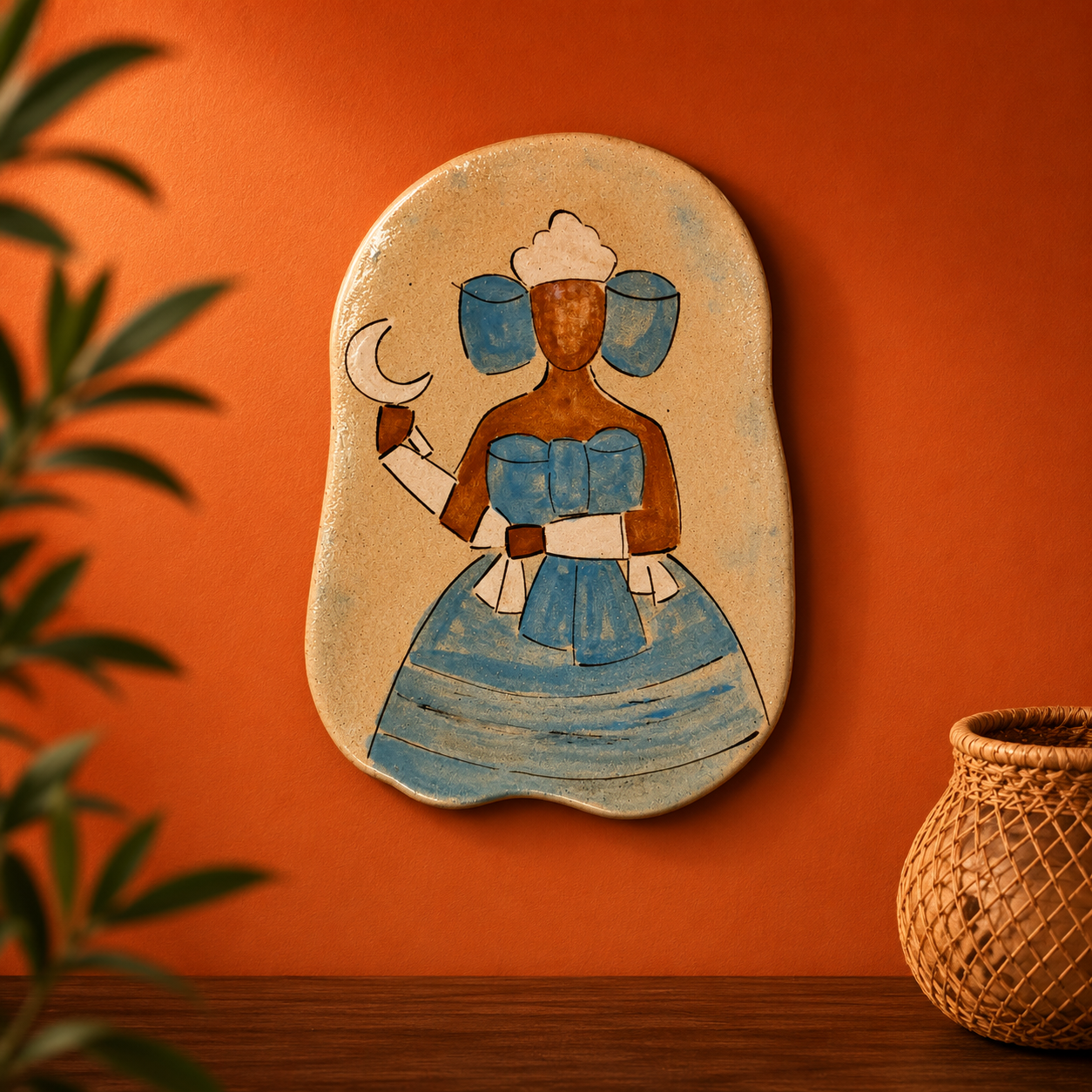 Decorative Plate Orisha Iemanjá - Large