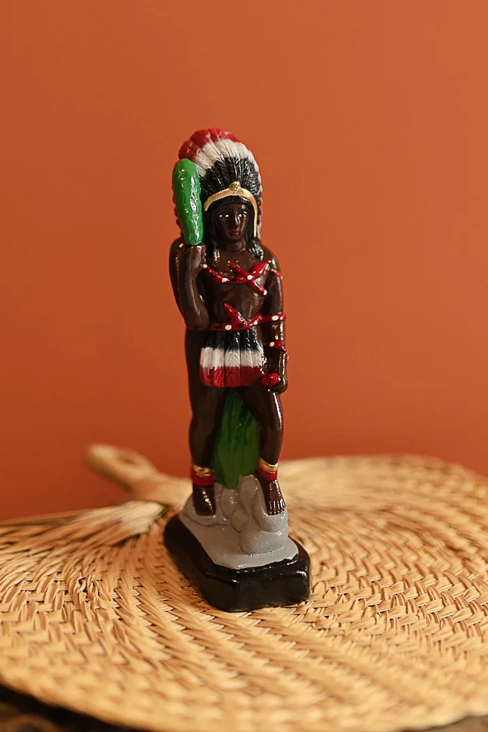 Caboclo Plaster Statue - 20cm