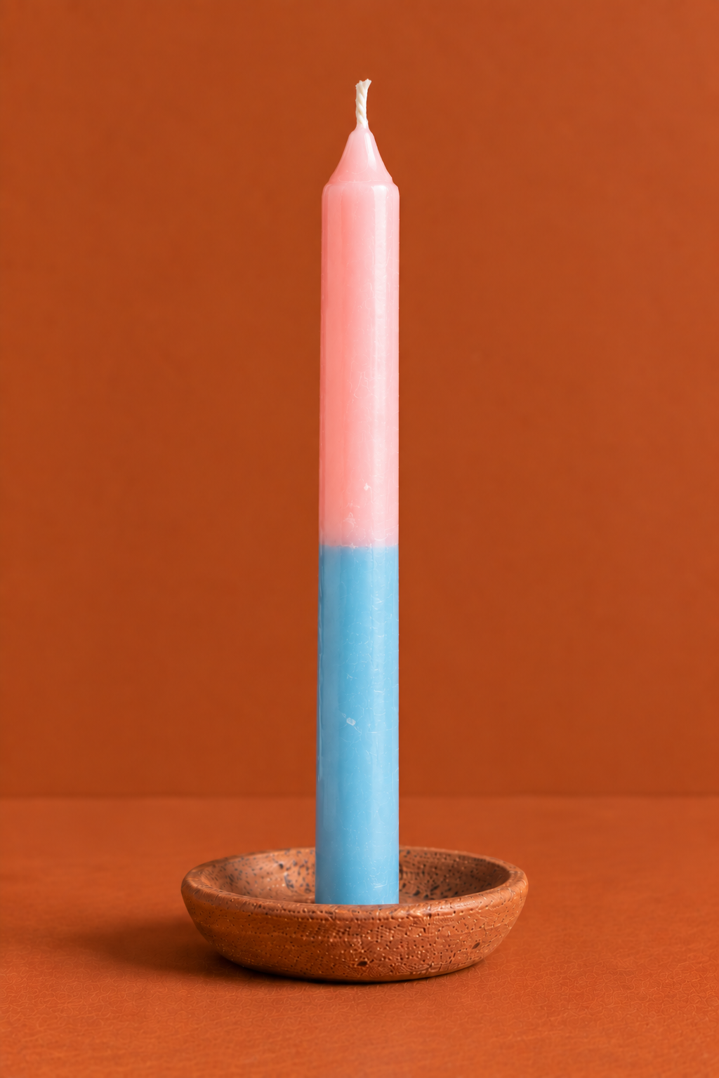 Bicolor Light Blue and Pink Candles - Pack of 10