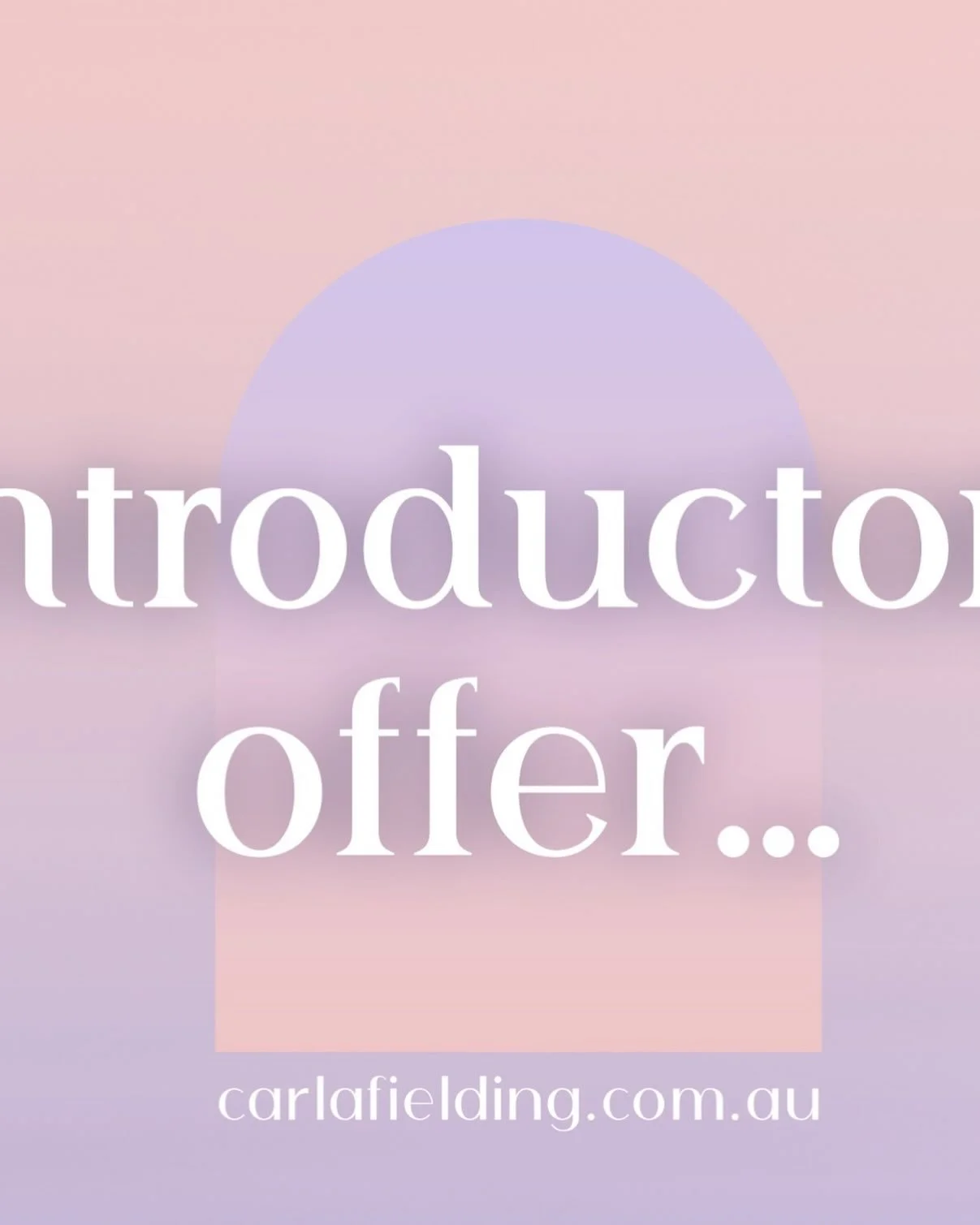 Free limited time introductory offer. 6 sessions (45 mins) for less than half price!! DM or email me for details fieldingcarla1@gmail.com 💕💫