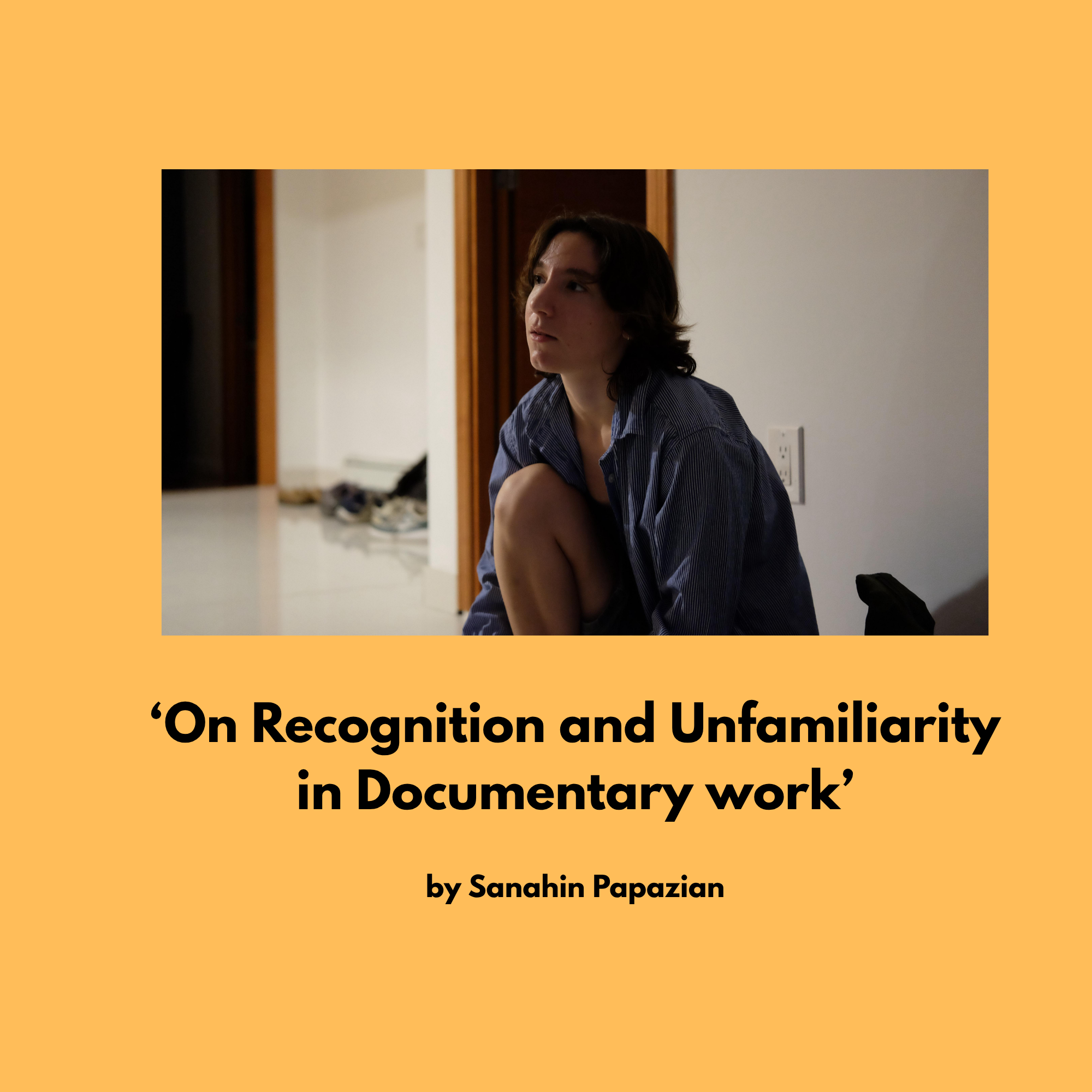 On Recognition and Unfamiliarity in Documentary work&nbsp;