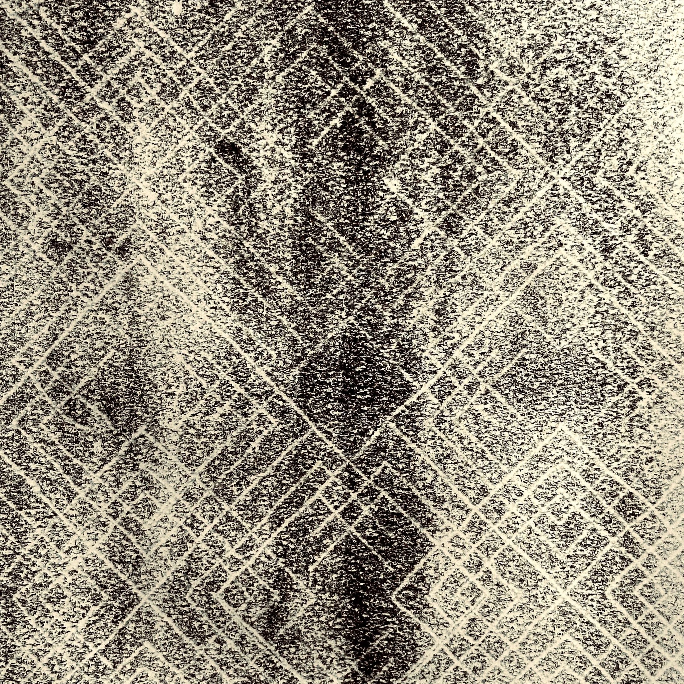 A patterned trace monotype of black ink on cream paper gives texture to a webpage for artists who are interested in coaching.
