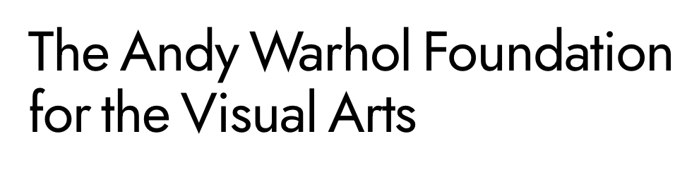 The logo of the Andy Warhol Foundation for the Visual Arts.
