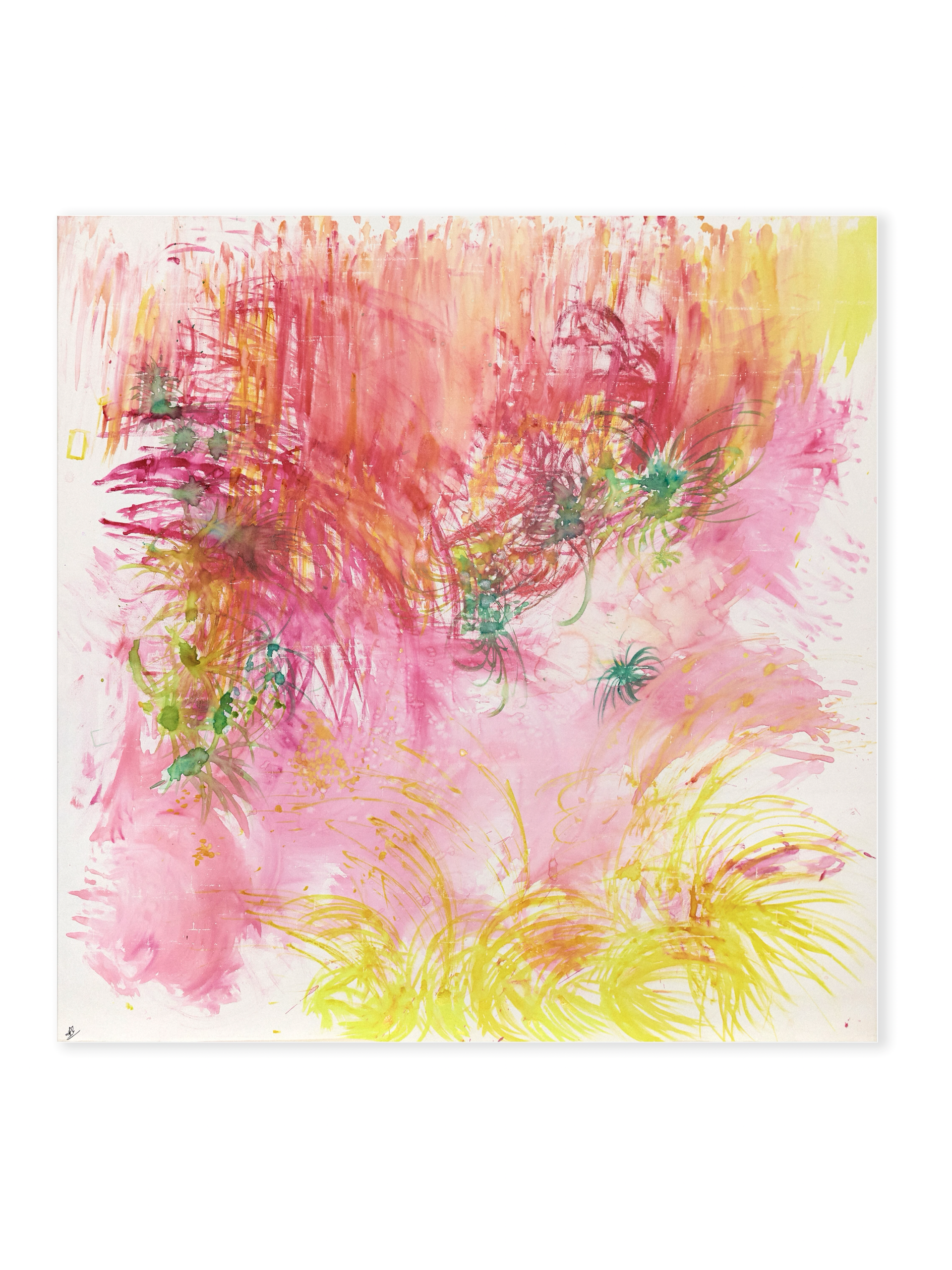 Lovers Not at Home ;
Water color on canvas ;
140 x 140cm ; 
2024