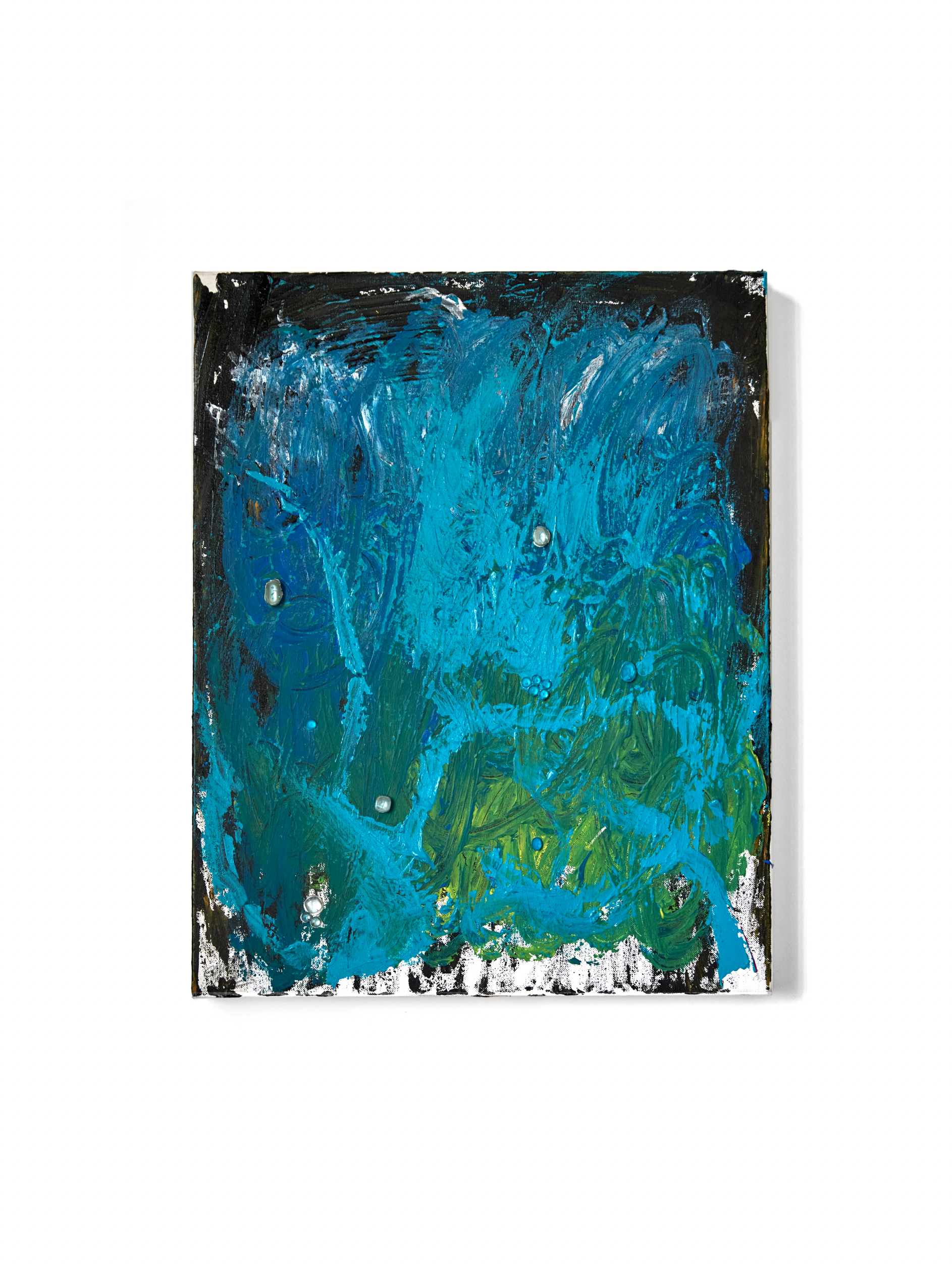 My Soul ；
Acrylic, aquamarine ；
40 x 50 cm ；
2025

