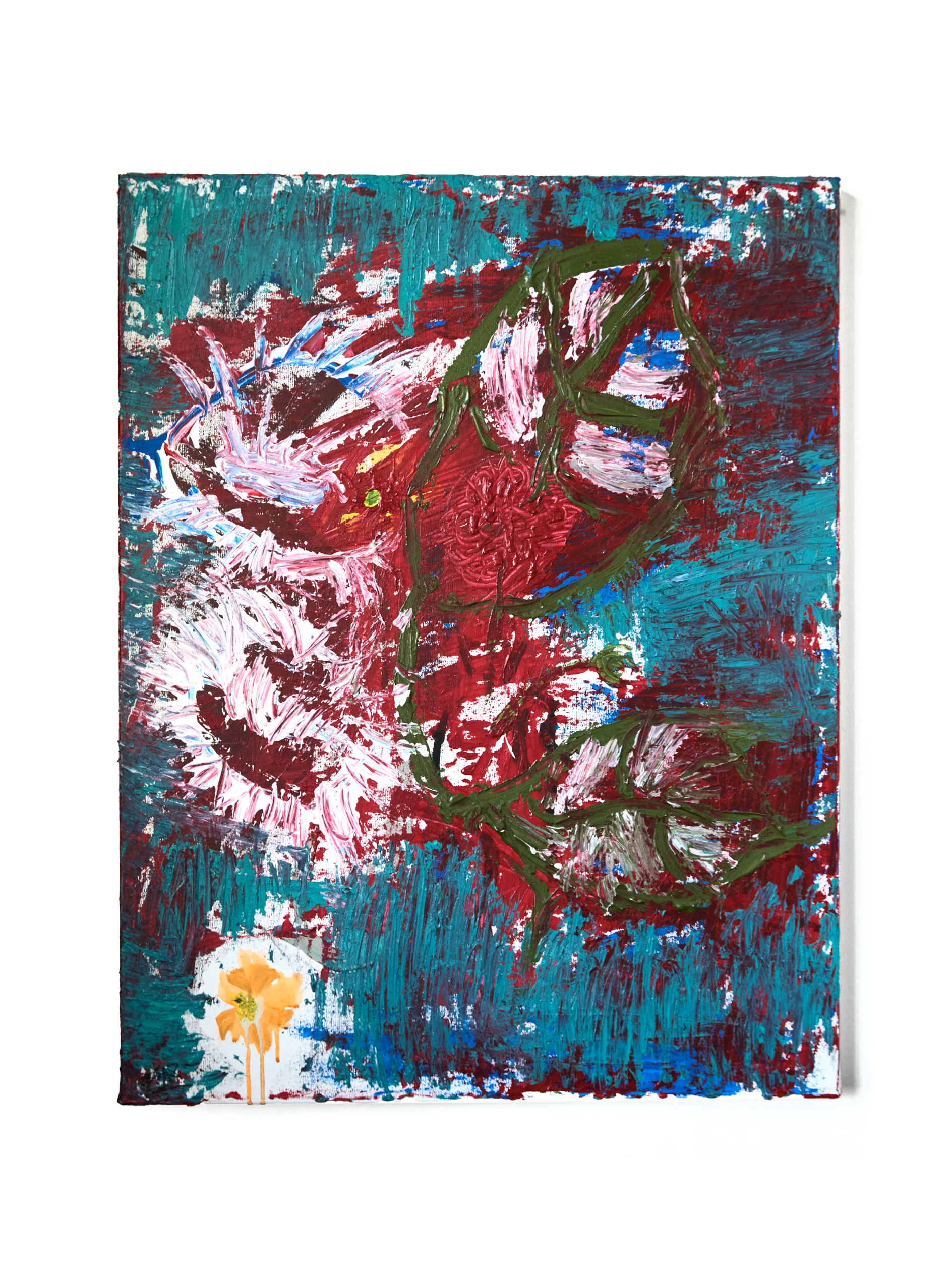 Stomach and Lang ；
Acrylic on canvas ；
70 x 90 cm ；
2025