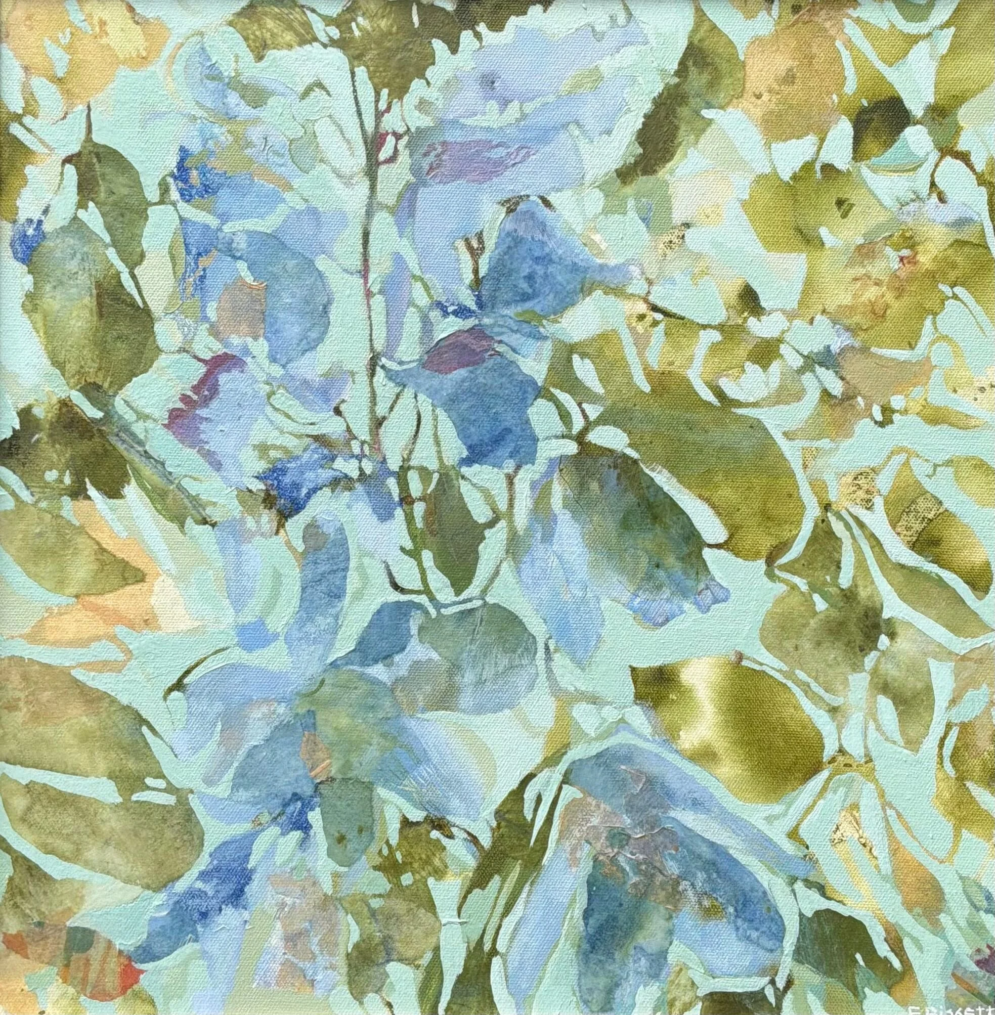 Tangled 45.5 x45.5 Acrylic Mixed Media Collage F $800.jpg