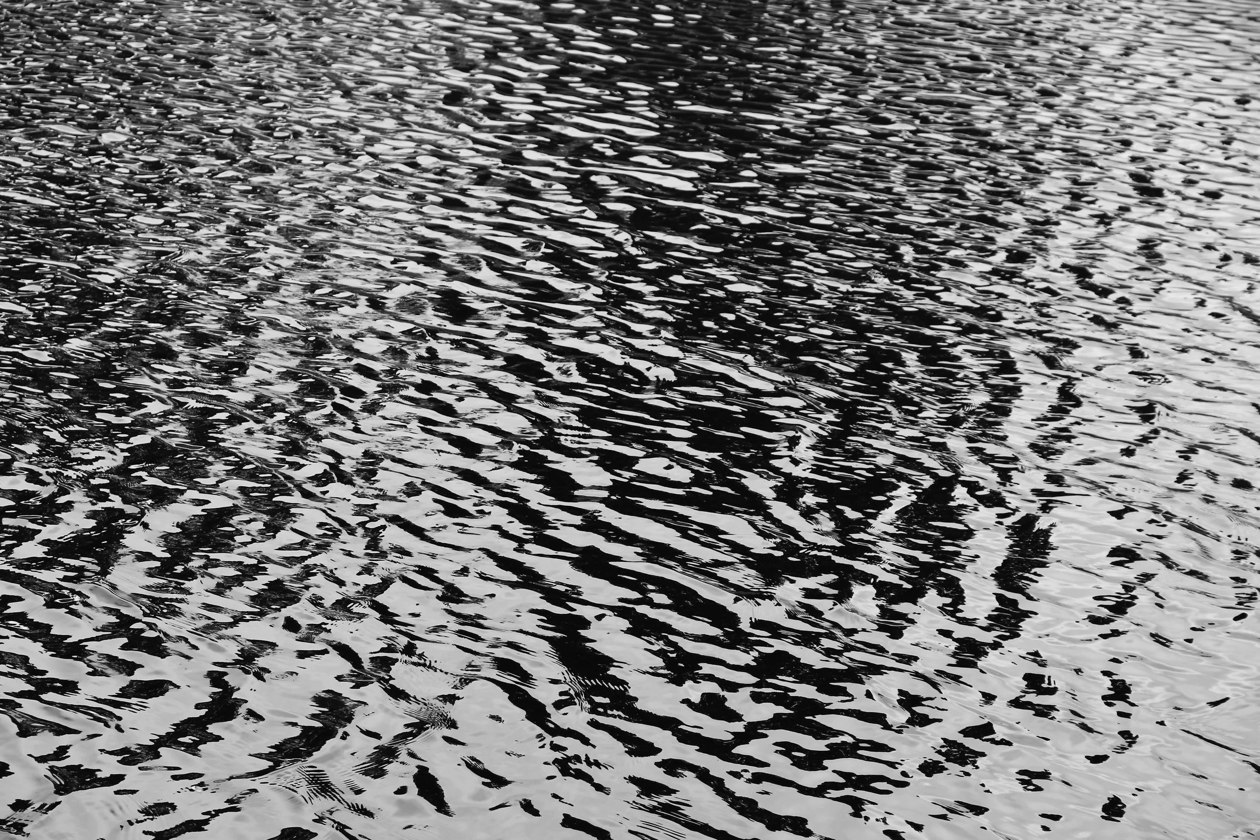 Nothing remains long enough to become itself. The water carries forms without keeping them, offering a world that exists only through perpetual disappearance. Every wave writes and erases the visible in the same gesture, reminding us that memory surv
