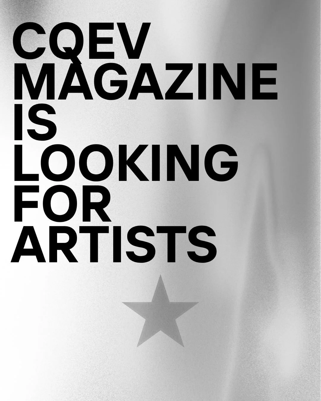CALL FOR ARTISTS &mdash; CQEV MAGAZINE VOL. 2☆

Sei un artista? Stiamo cercando te! 
CQEV MAGAZINE &egrave; una mente aperta in cui tutti possono entrare e sentirsi ascoltati.
Le emozioni oscure, quelle forti, pesanti o difficili da gestire, non vann